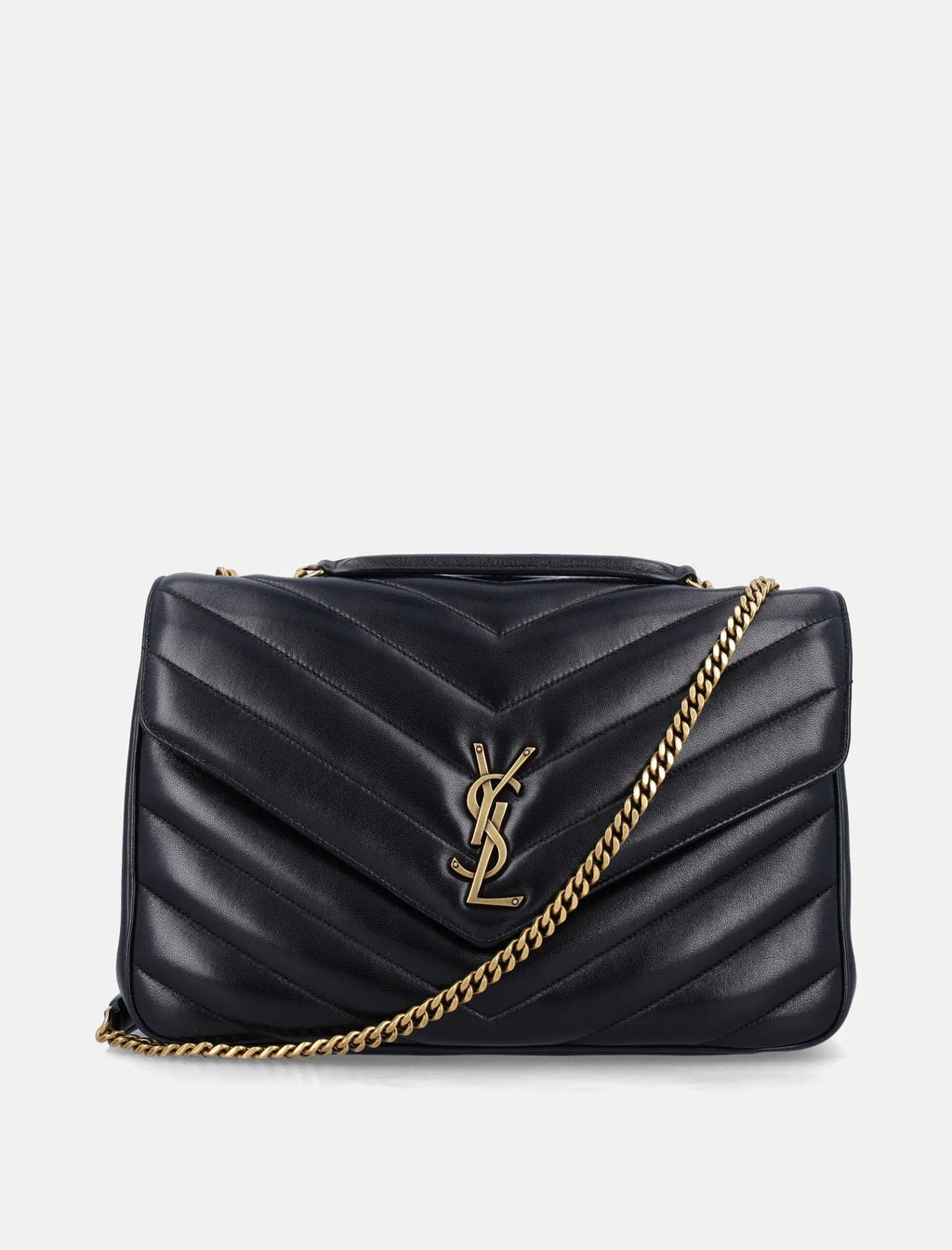 Loulou Large Matelassé Lambskin Chain Bag Saint laurent оригінал – Купити в Україні – боковий вид