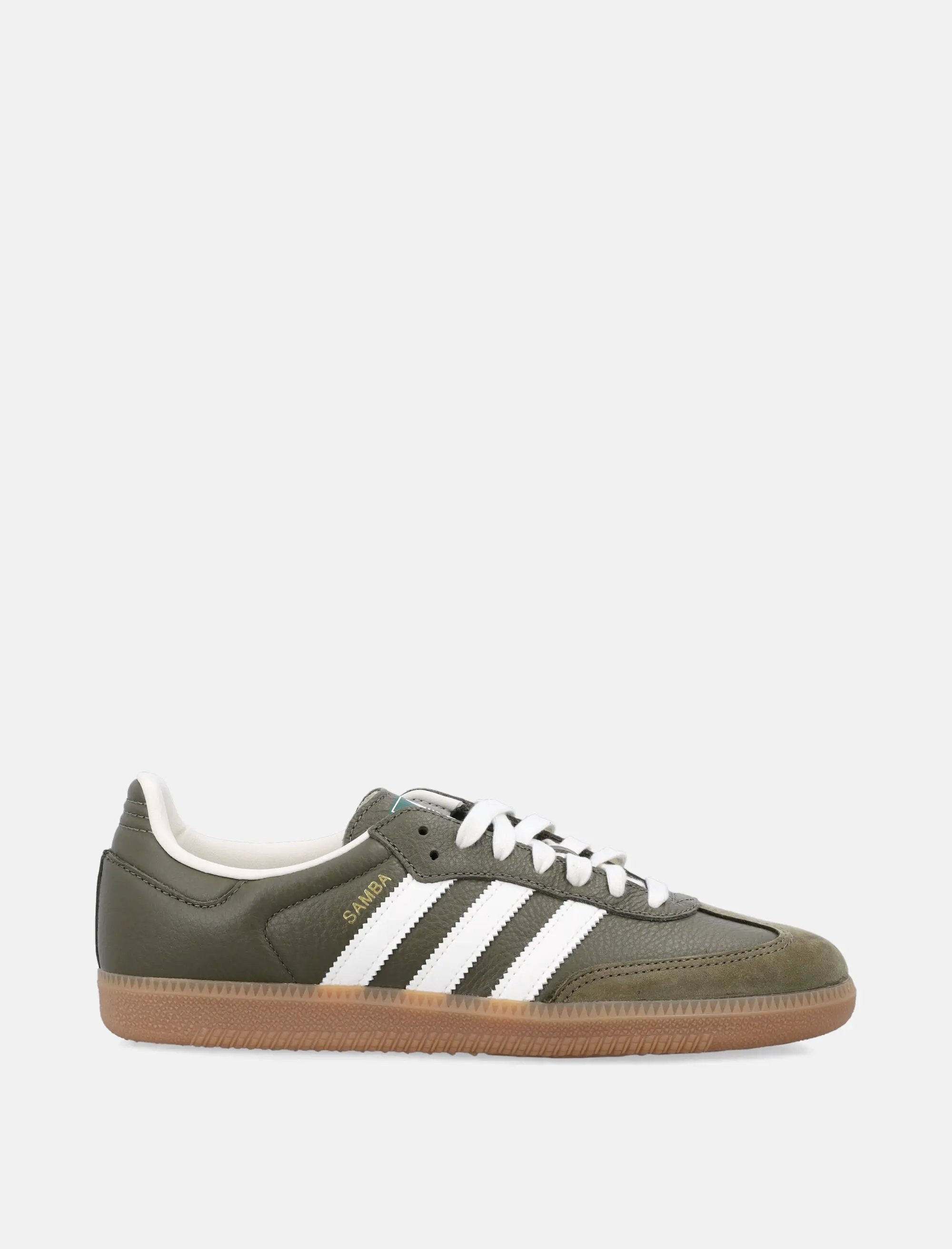 Samba Og Low Top Sneakers In Green Adidas – Гарантія оригінальності – боковий вид - ADIDAS