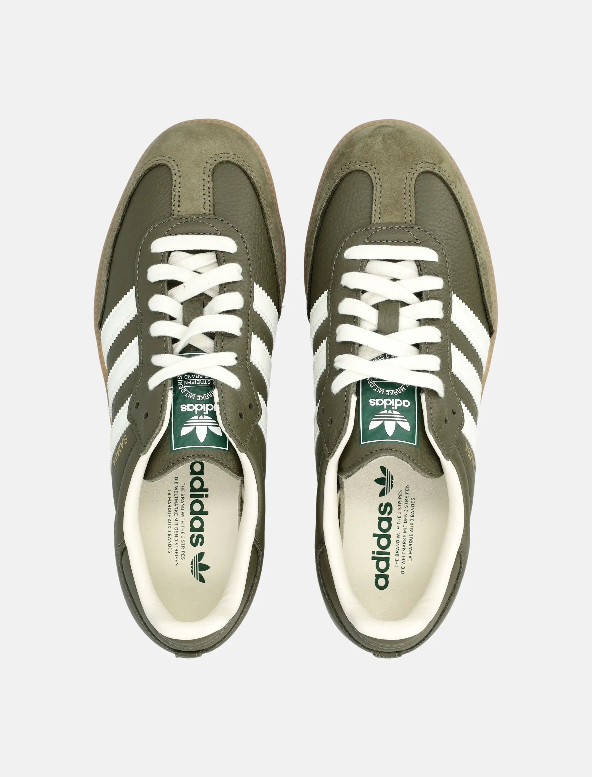 Samba Og Low Top Sneakers In Green Adidas – Гарантія оригінальності – вид ззаду - ADIDAS