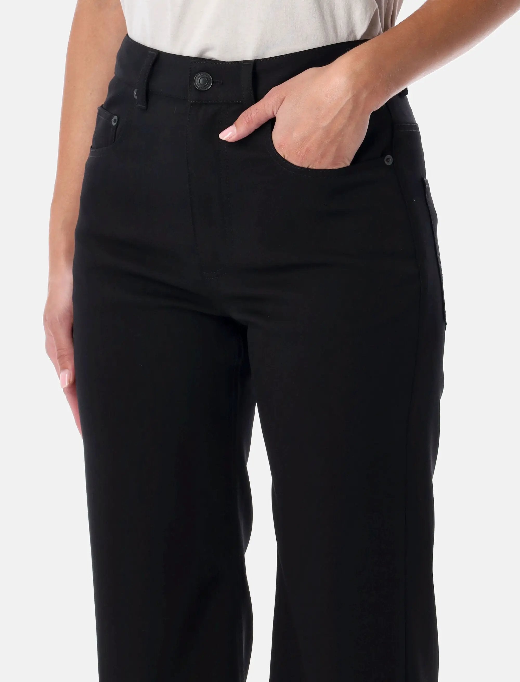 Black Straight Fit Tailored Wool Pants Balenciaga – Гарантія оригінальності – детальний вид