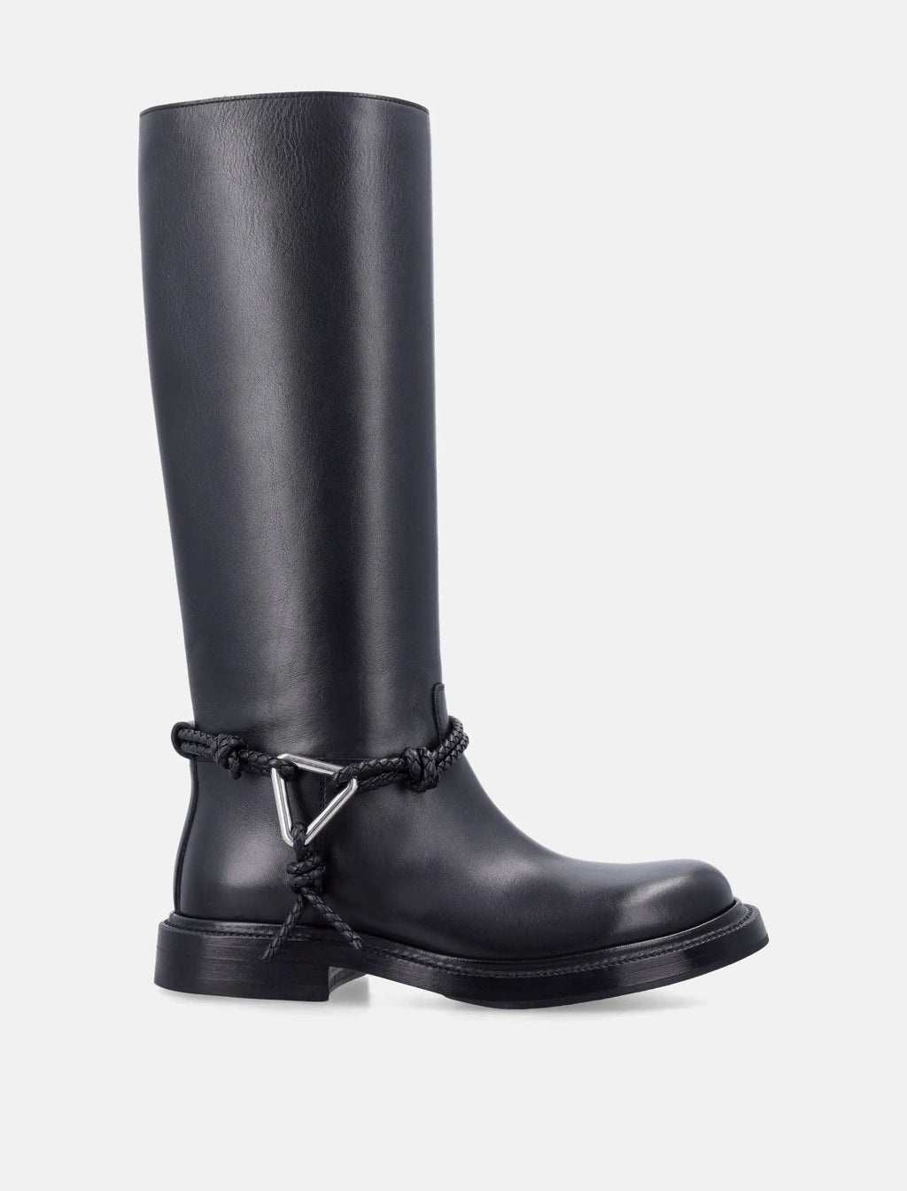 James Knee High Calfskin Boots Bottega veneta – Гарантія оригінальності – боковий вид