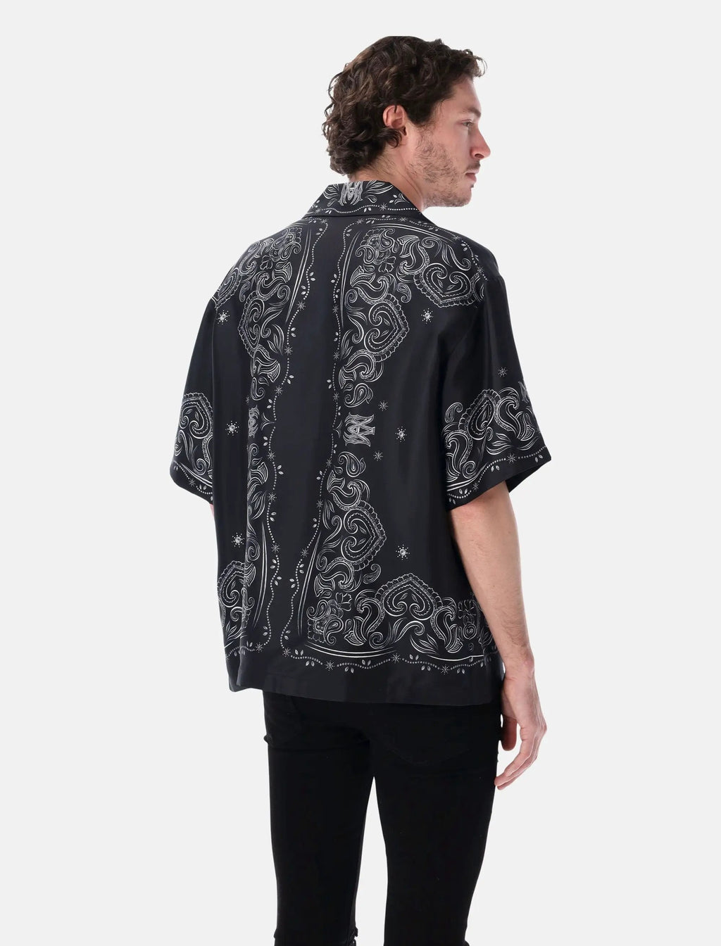 Bandana Paint Bowling Shirt Amiri – Гарантія оригінальності – вид ззаду