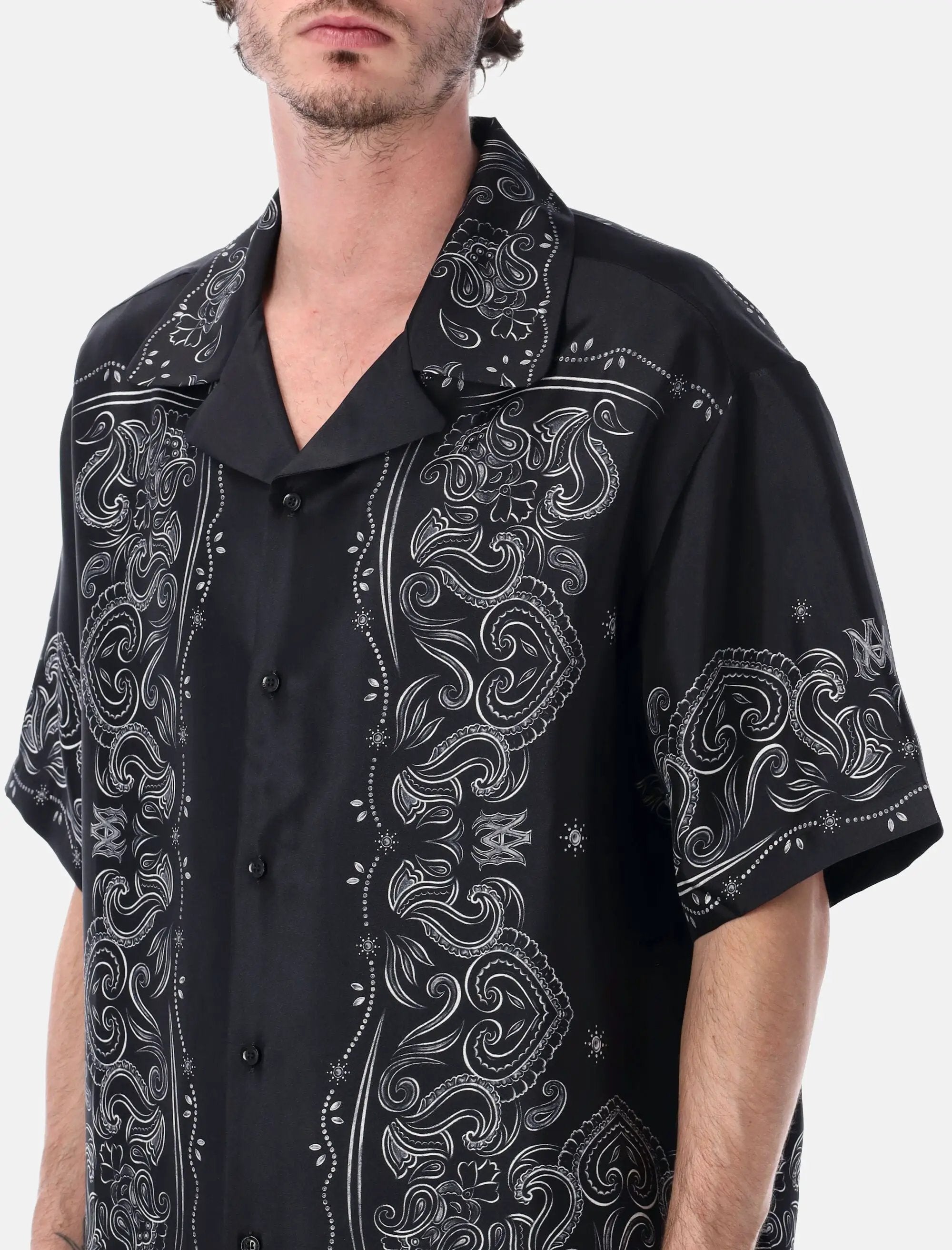 Bandana Paint Bowling Shirt Amiri – Гарантія оригінальності – детальний вид