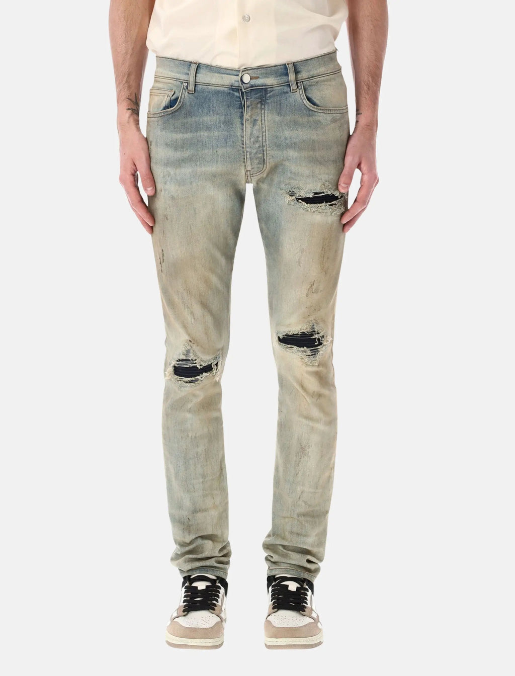 Mx1 Antique Indigo Jeans Amiri – Гарантія оригінальності – боковий вид
