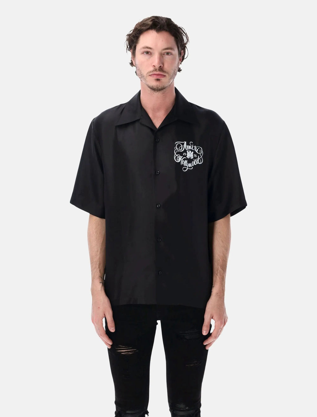 Оригінальна Hollywood Silk Camp Shirt Amiri – боковий вид