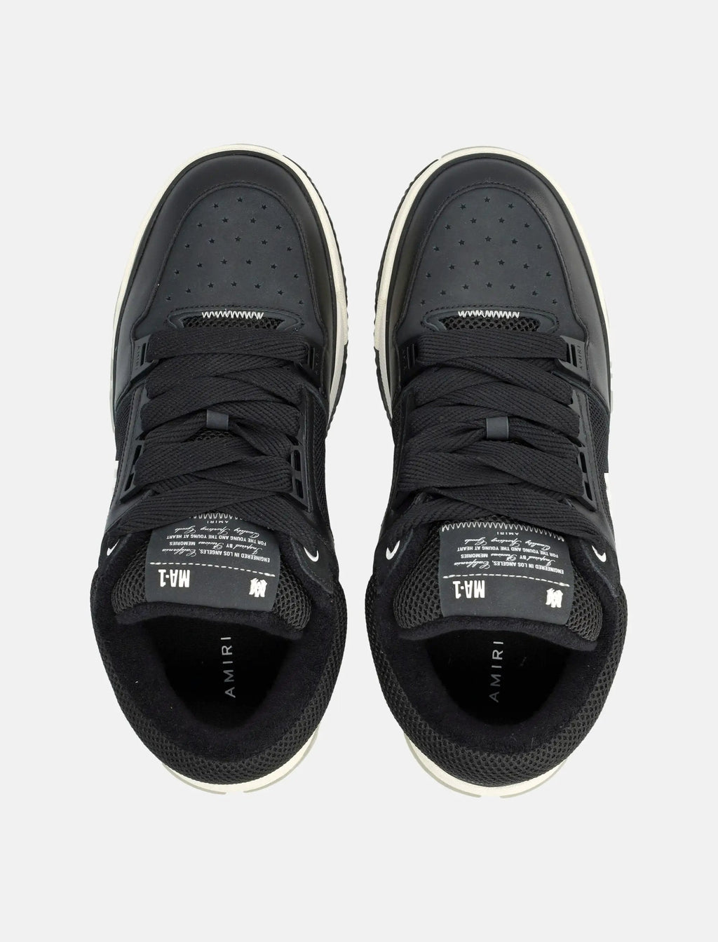 Ma 1 Leather Mesh Sneakers Amiri – Гарантія оригінальності – вид ззаду