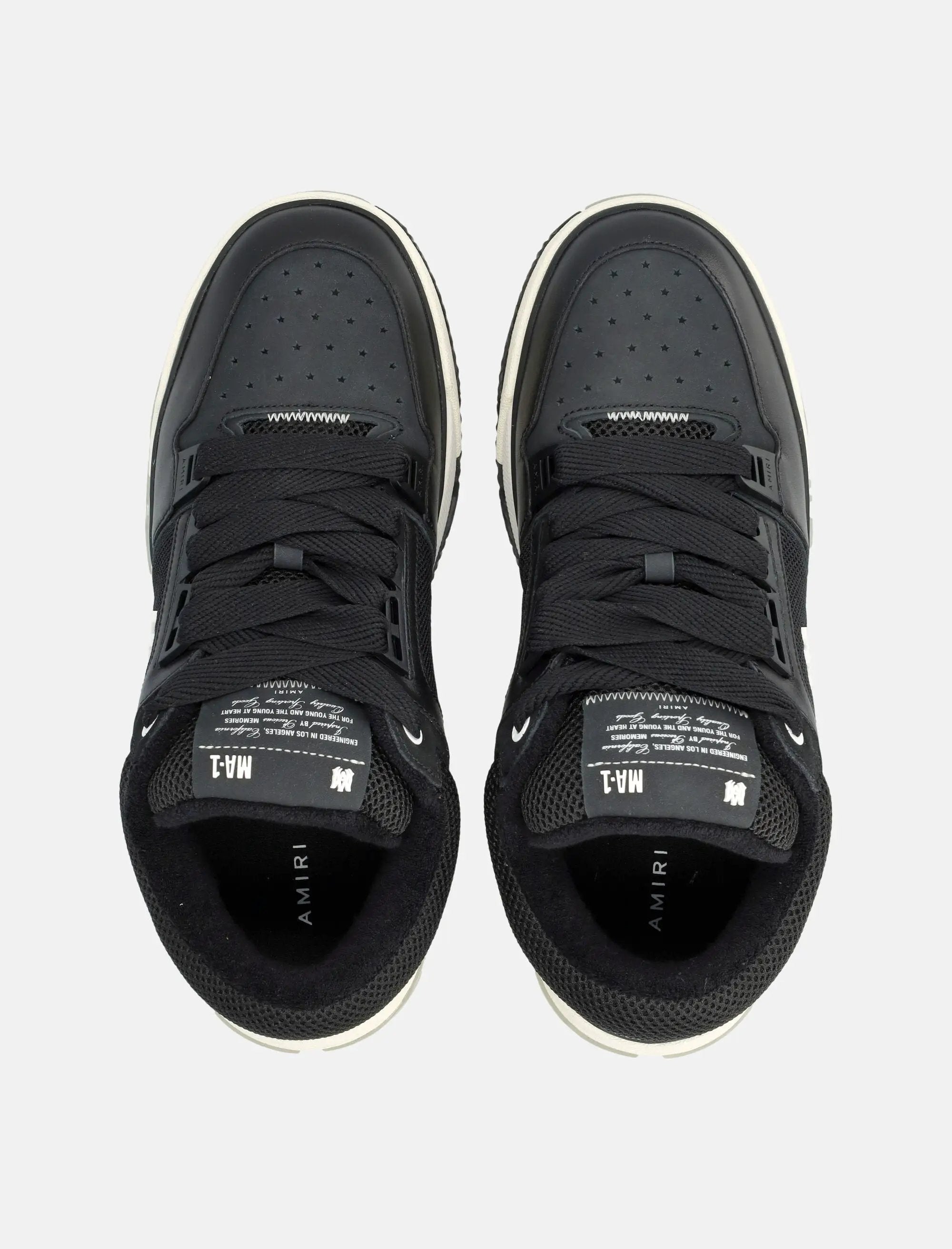 Ma 1 Leather Mesh Sneakers Amiri – Гарантія оригінальності – вид ззаду