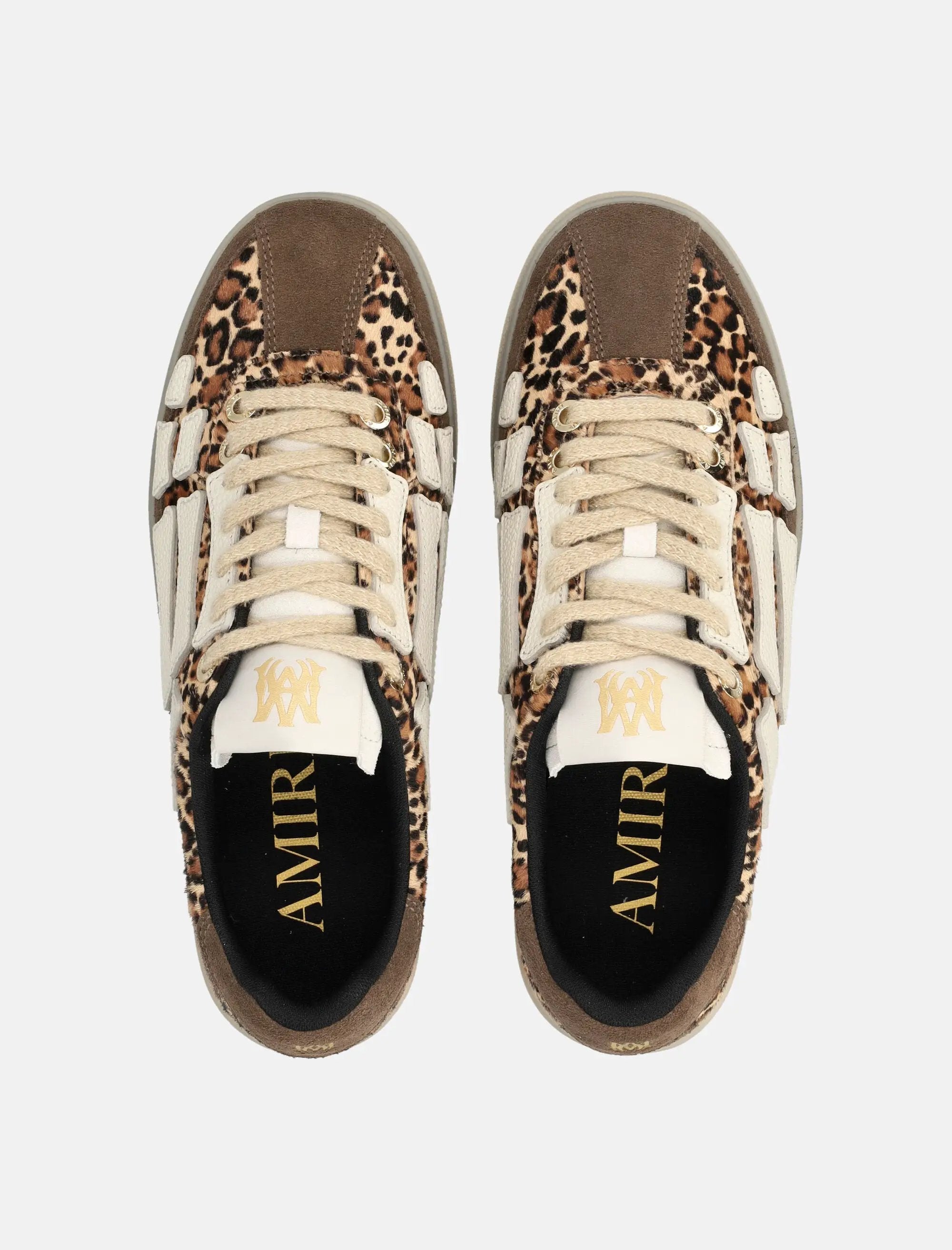 Leopard Pacific Bones Low Top Sneakers Amiri – Гарантія оригінальності – вид ззаду