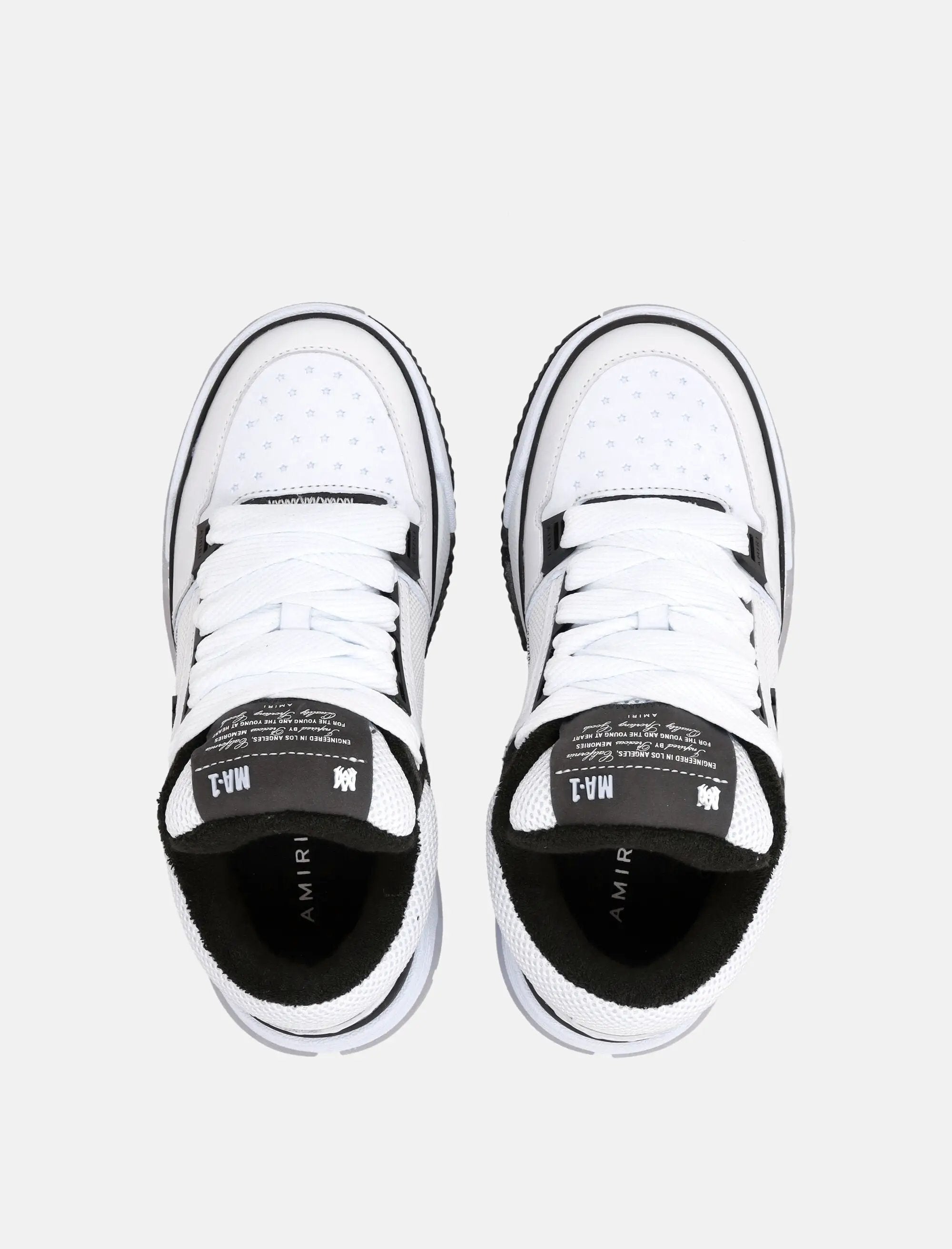 Оригінальна Ma 1 Leather Mesh Womans Sneakers Amiri – вид ззаду
