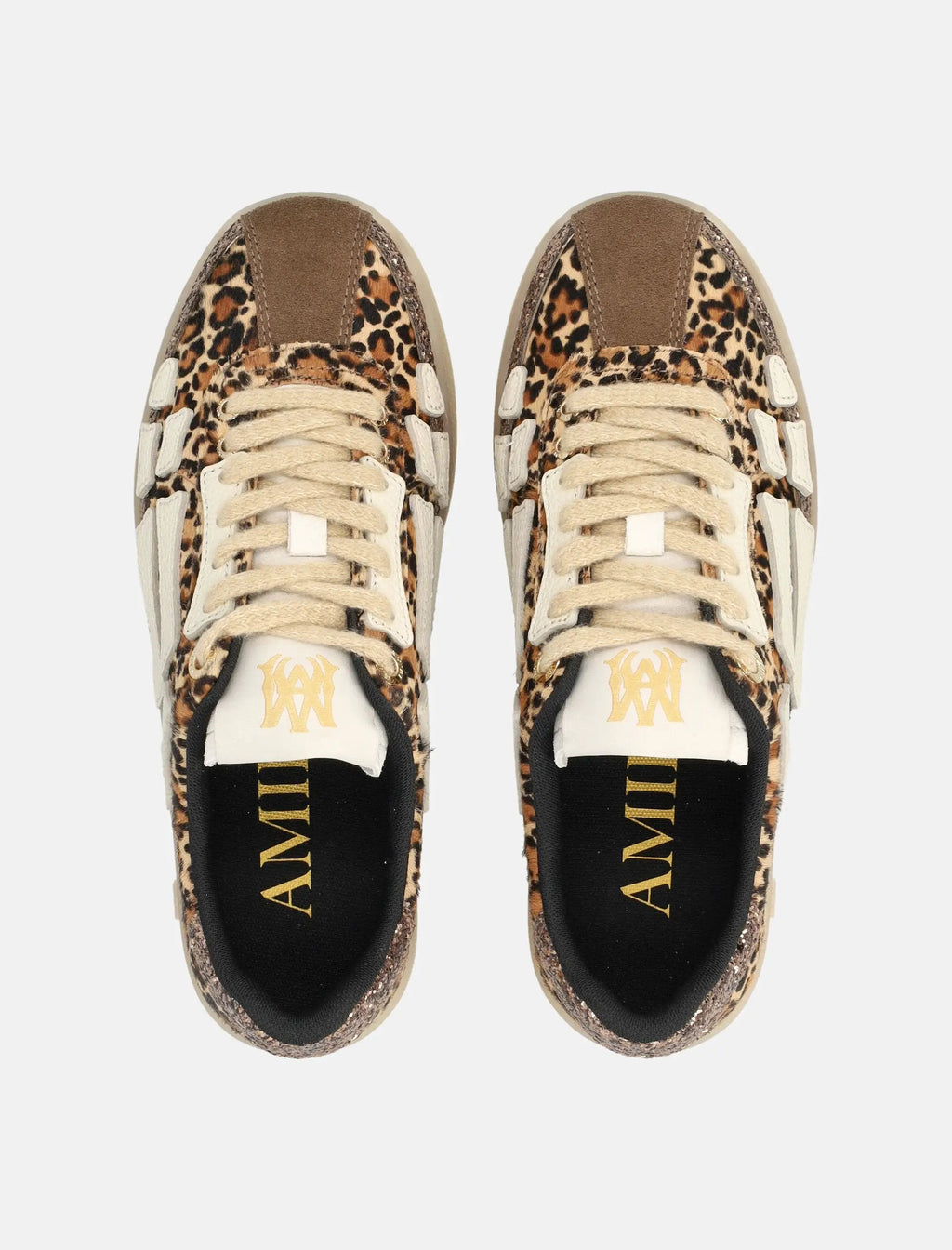 Leopard Pacific Bones Low Top Womans Sneakers Amiri – Гарантія оригінальності – вид ззаду