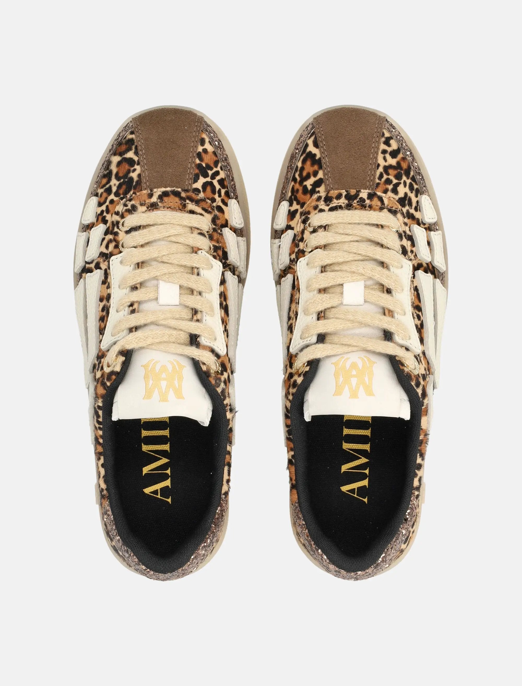 Leopard Pacific Bones Low Top Womans Sneakers Amiri – Гарантія оригінальності – вид ззаду
