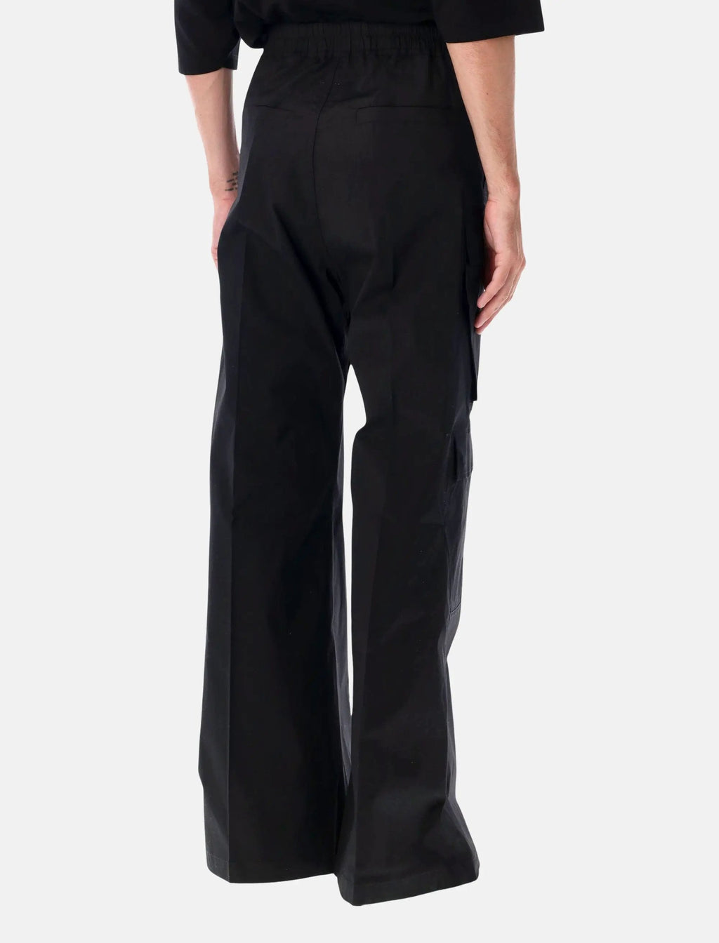 Cargobelas Black Oplin Pants Rick owens – Гарантія оригінальності – вид ззаду