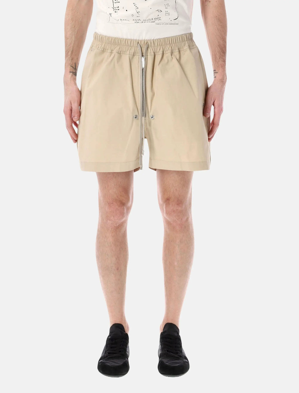 Bela Shorts With Elastic Waist Rick owens – Гарантія оригінальності – боковий вид