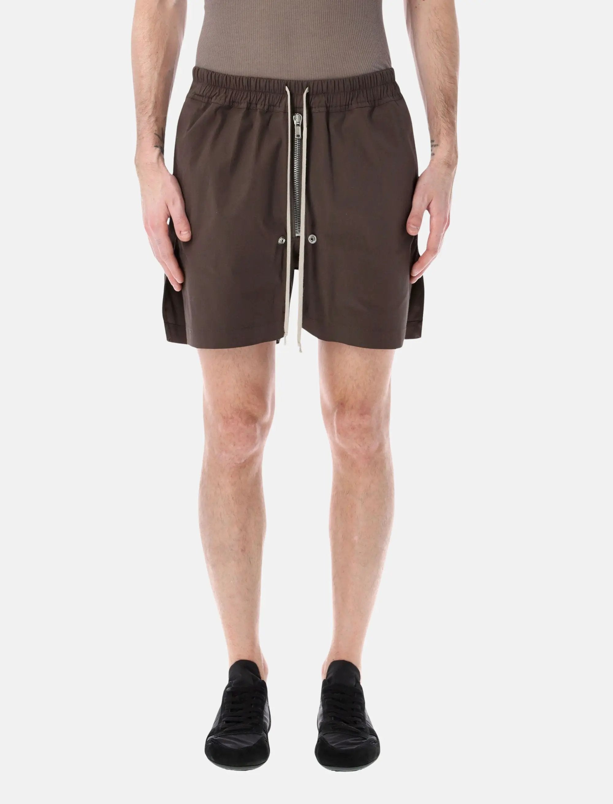 Bela Shorts With Elastic Waist Rick owens – Гарантія оригінальності – боковий вид