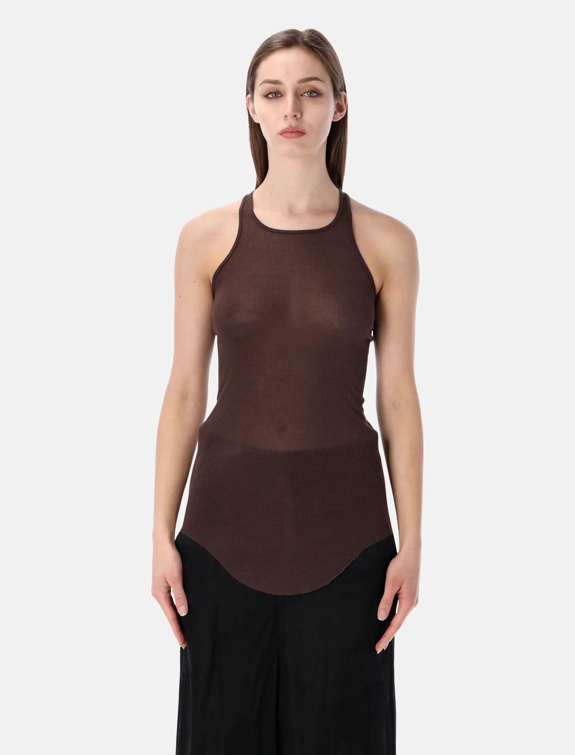 Basic Rib Tank Rick owens – Гарантія оригінальності – боковий вид