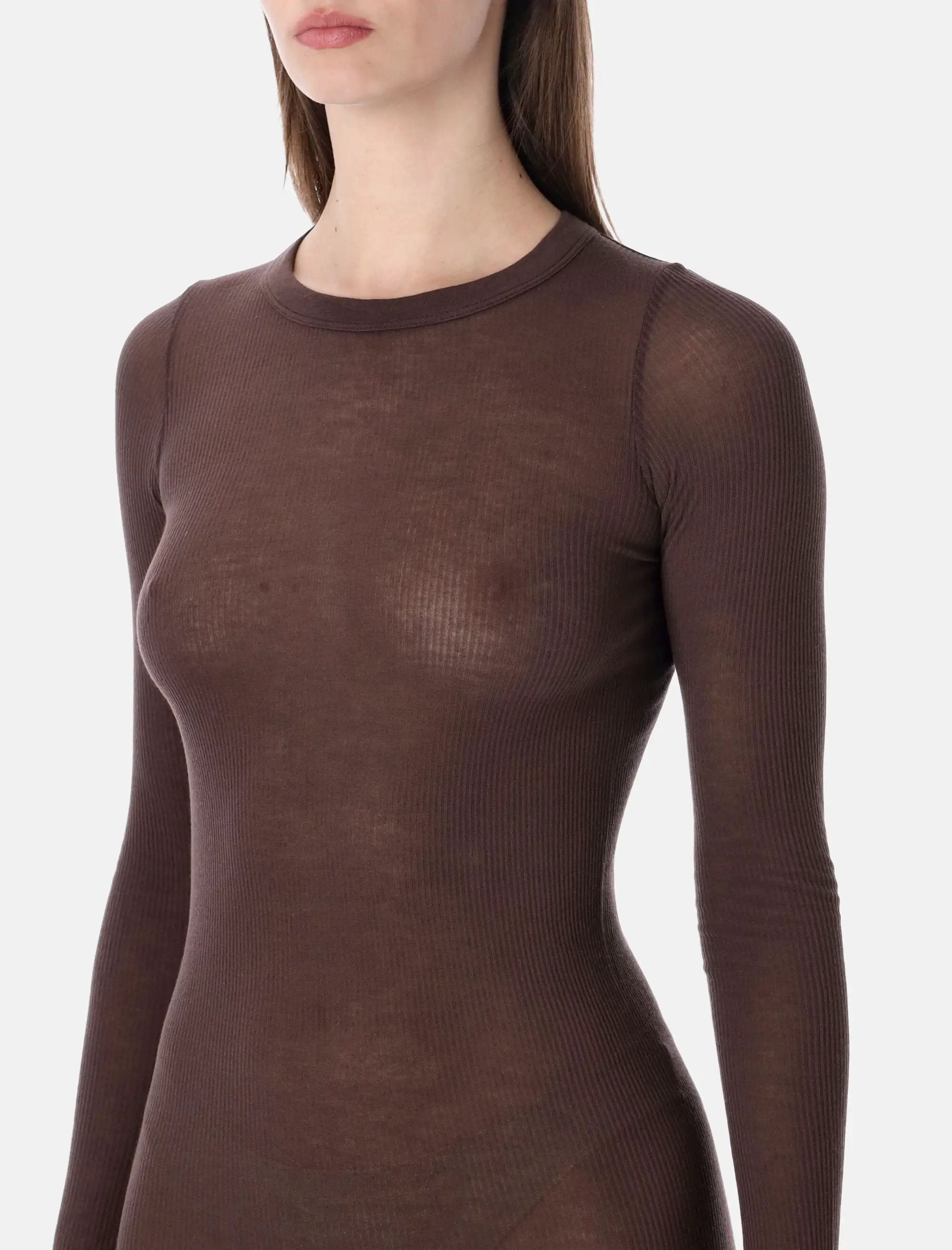 Ribbed Long Sleeves Dress Rick owens оригінал – Купити в Україні – детальний вид