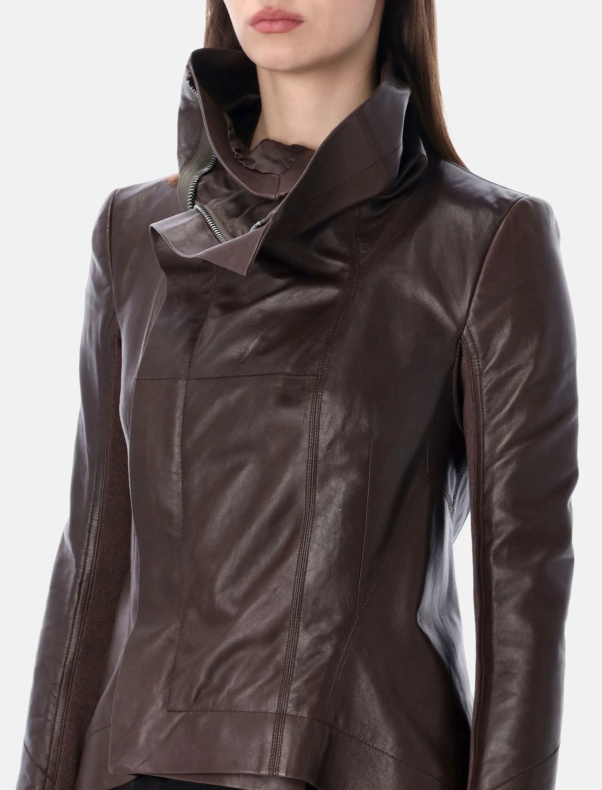 Naska Leather Biker Jacket Rick owens – Гарантія оригінальності – детальний вид