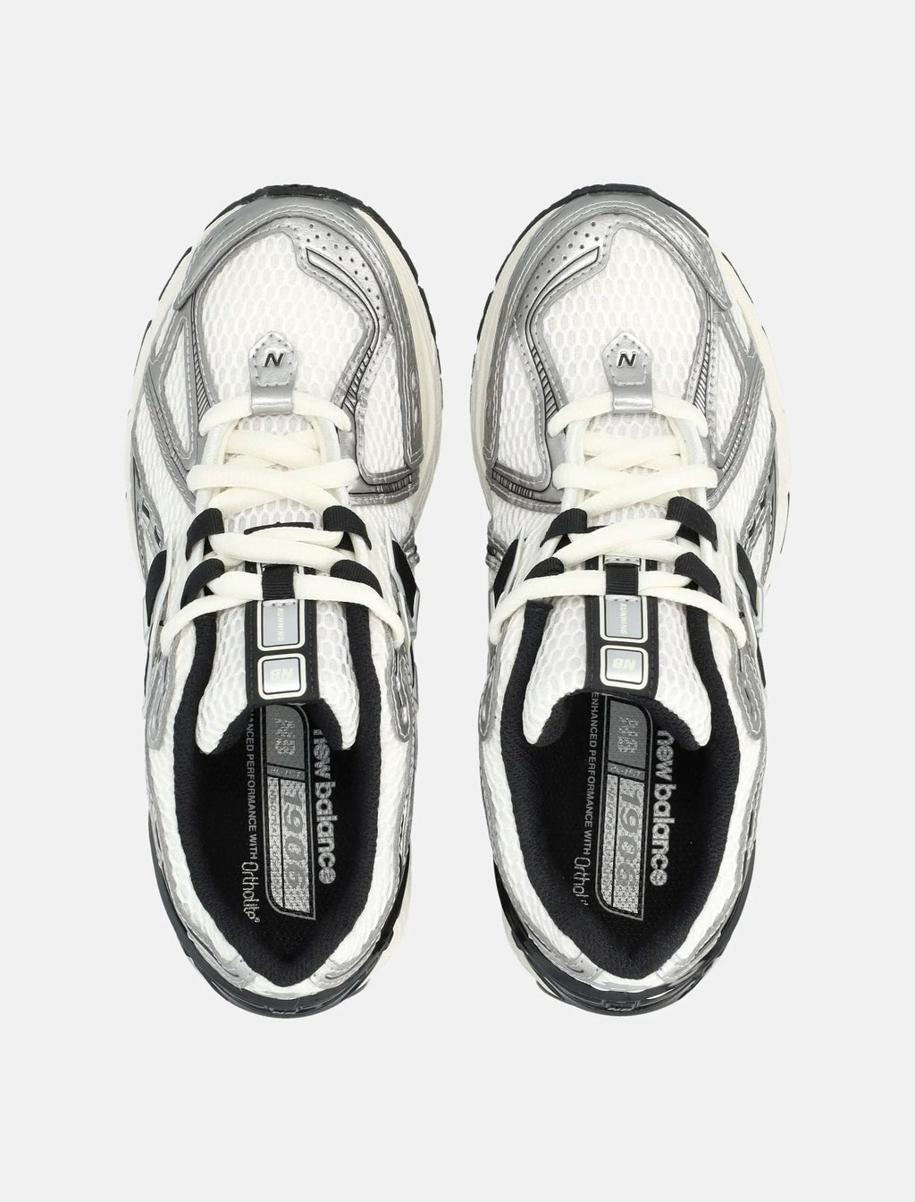 1906r White And Silver Sneakers New balance – Гарантія оригінальності – вид ззаду