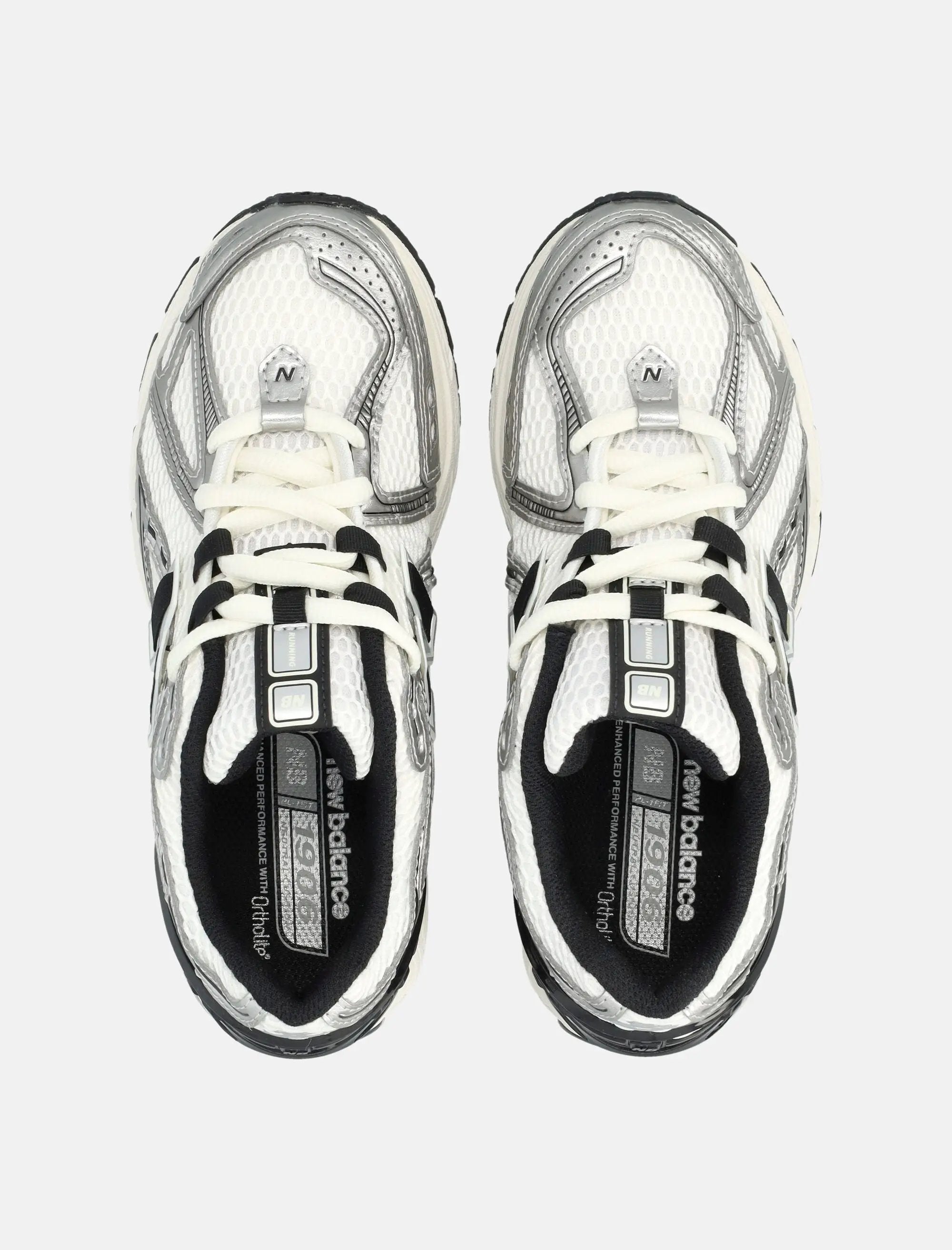 1906r White And Silver Sneakers New balance – Гарантія оригінальності – вид ззаду