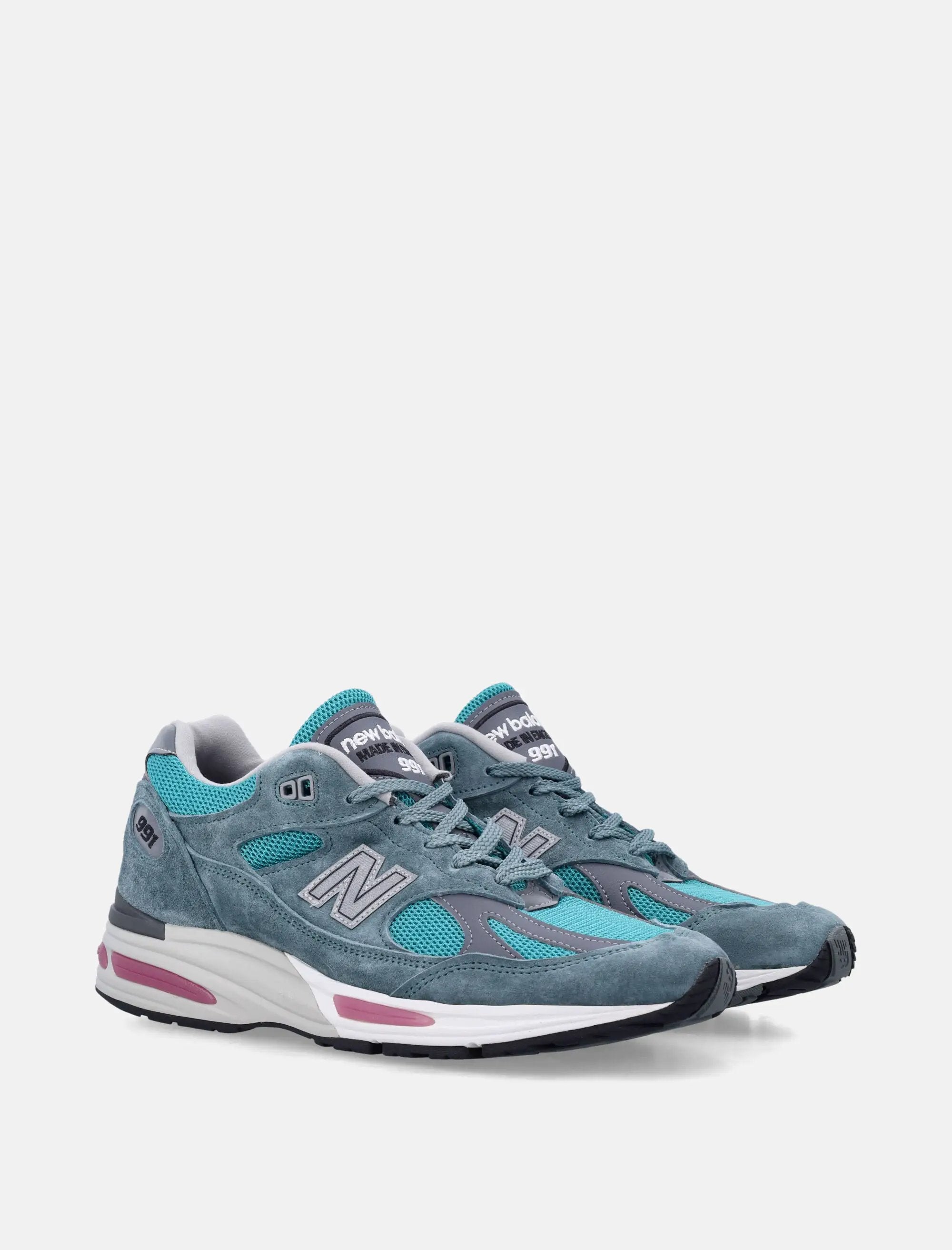 Оригінальна 991v2 Made In Uk Porcelain Green Sneakers New balance – детальний вид