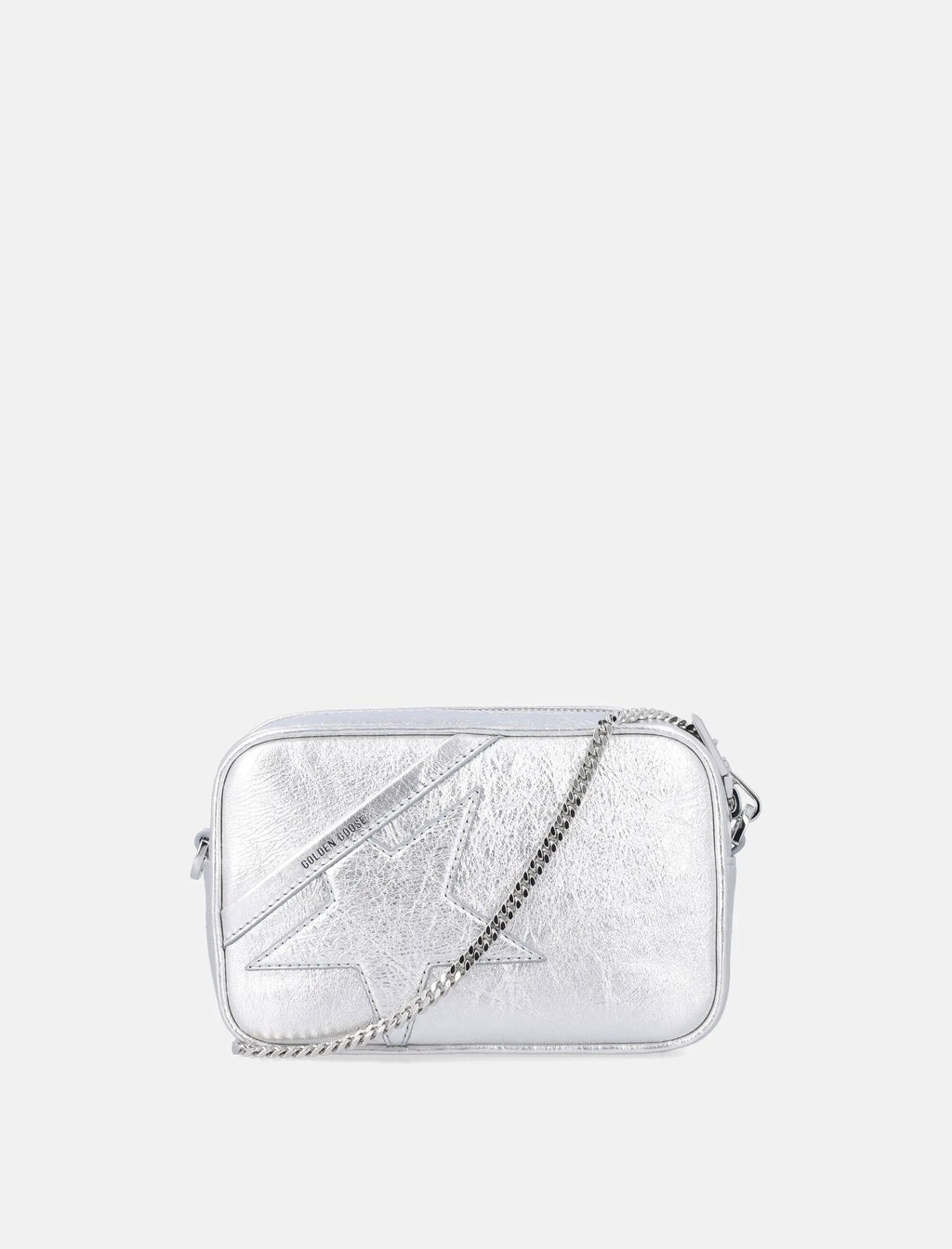 Mini Star Bag In Silver Leather Golden goose – Гарантія оригінальності – боковий вид