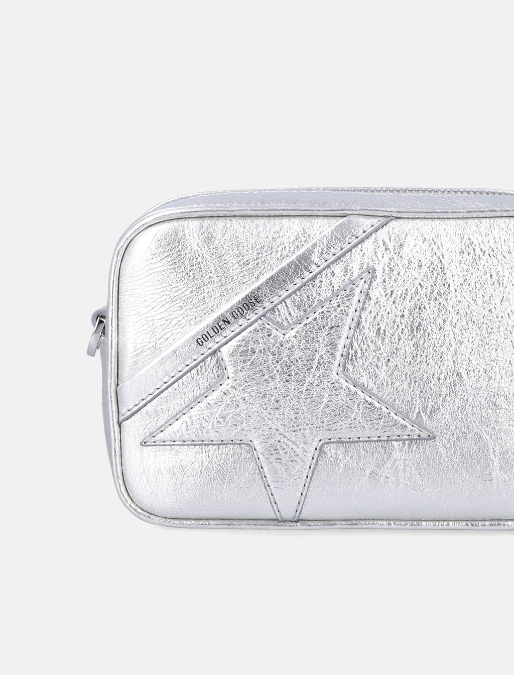 Mini Star Bag In Silver Leather Golden goose – Гарантія оригінальності – вид ззаду