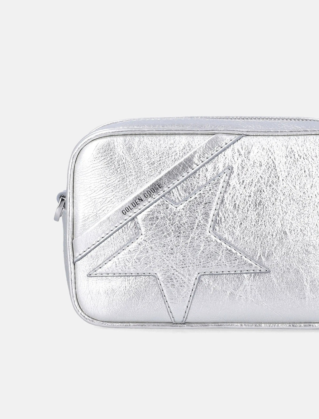 Mini Star Bag In Silver Leather Golden goose – Гарантія оригінальності – вид ззаду