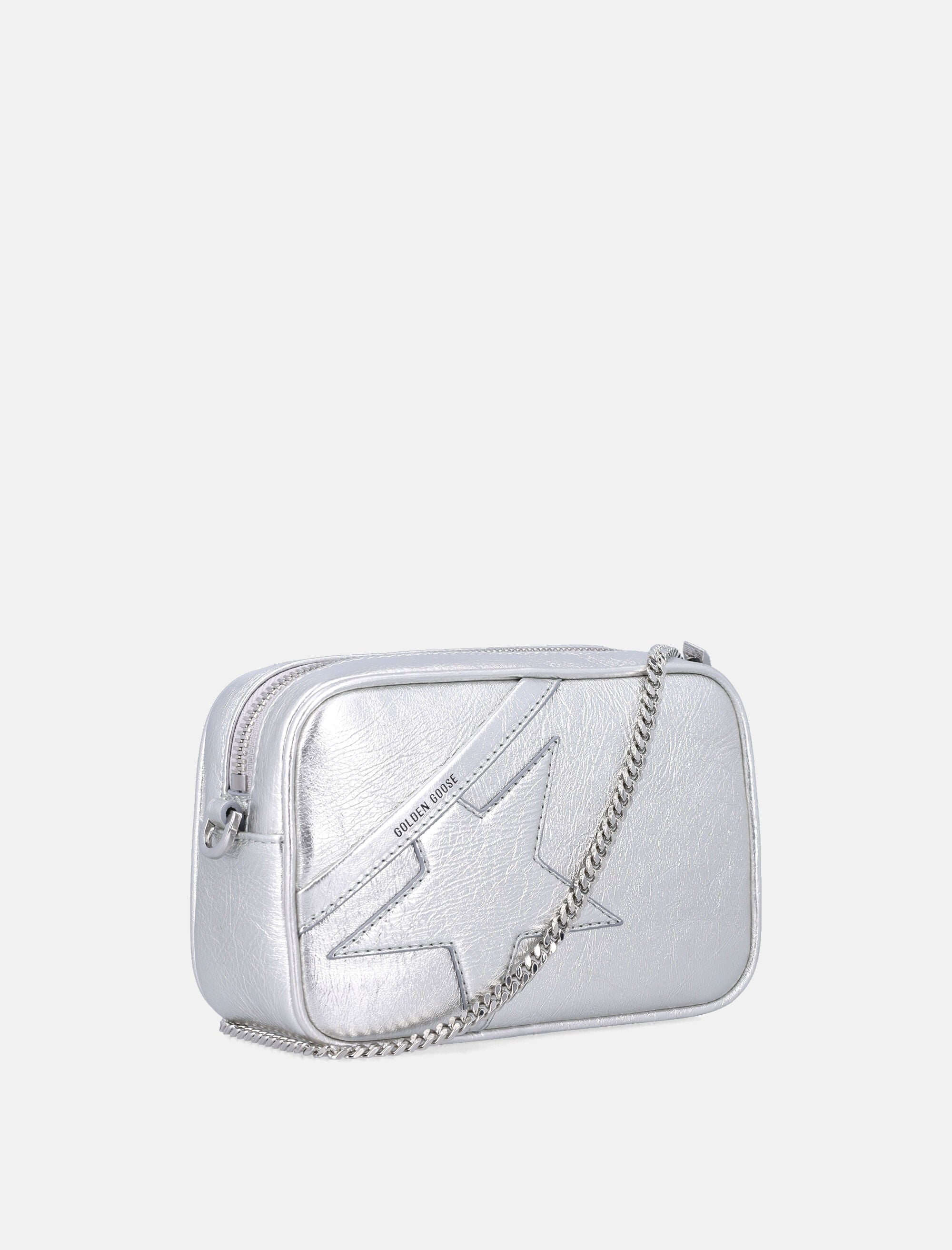 Mini Star Bag In Silver Leather Golden goose – Гарантія оригінальності – детальний вид