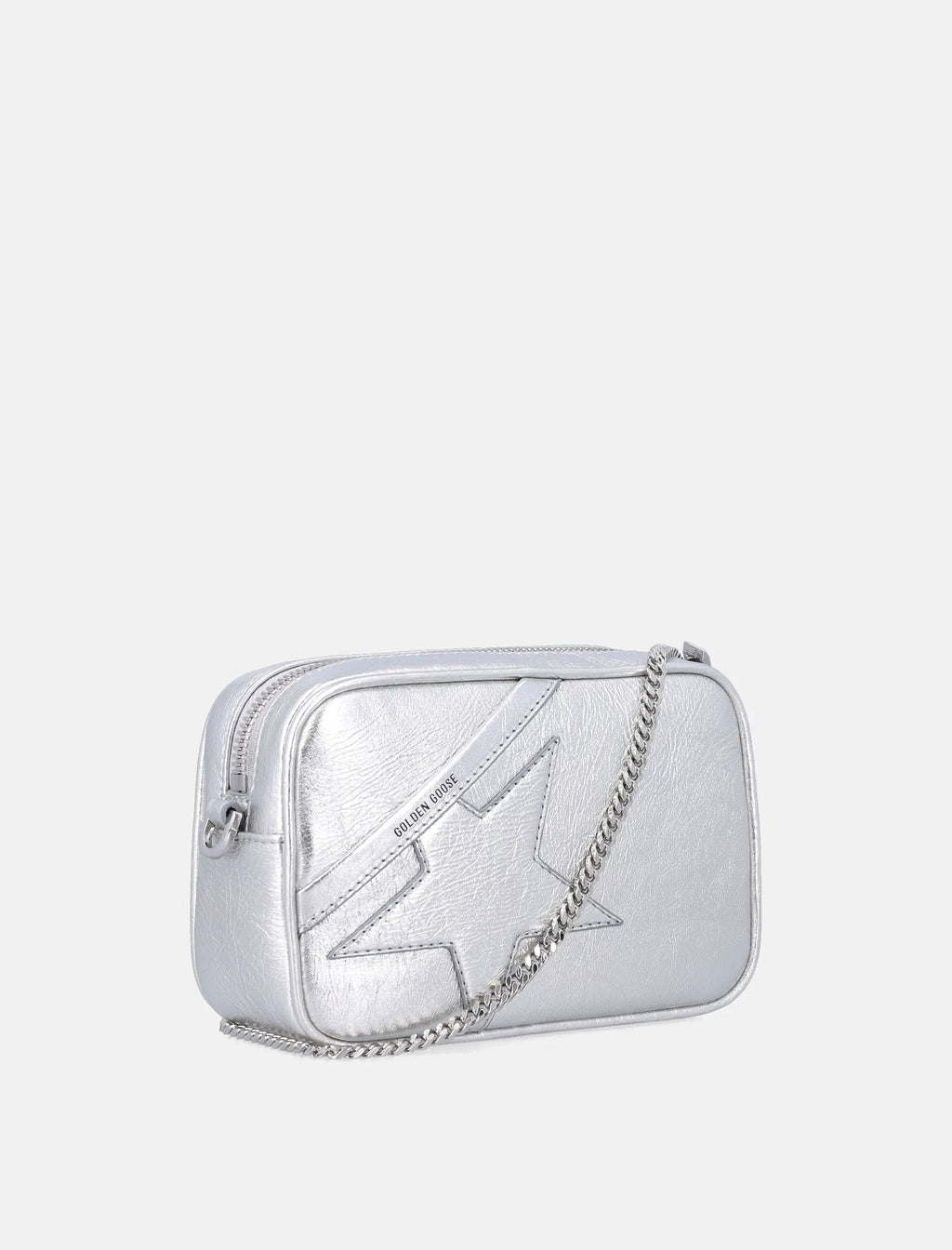 Mini Star Bag In Silver Leather Golden goose – Гарантія оригінальності – детальний вид