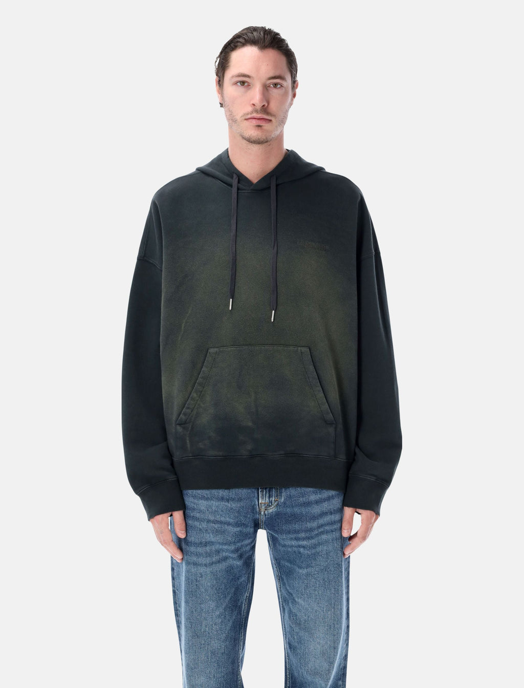 Black Bleached Hooded Sweatshirt Golden goose – Гарантія оригінальності – боковий вид
