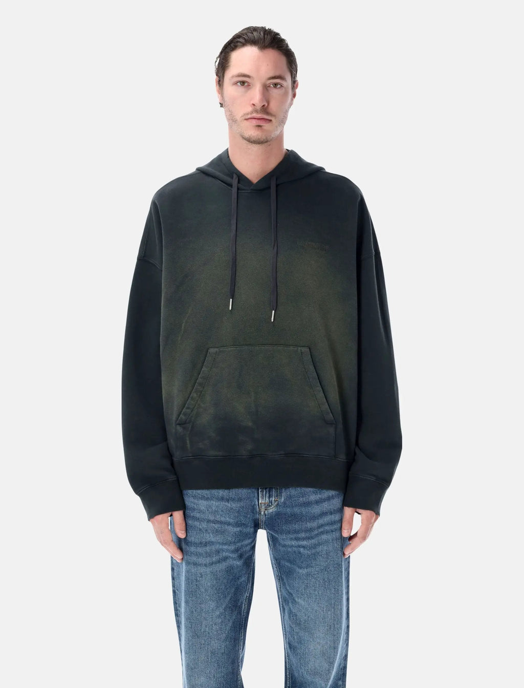 Black Bleached Hooded Sweatshirt Golden goose – Гарантія оригінальності – боковий вид