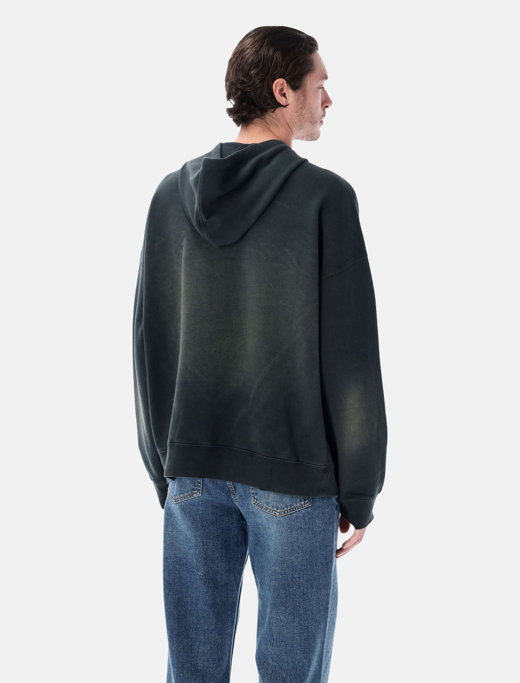Black Bleached Hooded Sweatshirt Golden goose – Гарантія оригінальності – вид ззаду