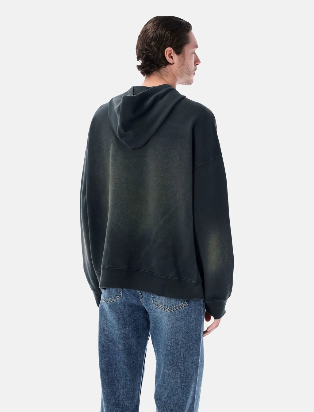 Black Bleached Hooded Sweatshirt Golden goose – Гарантія оригінальності – вид ззаду