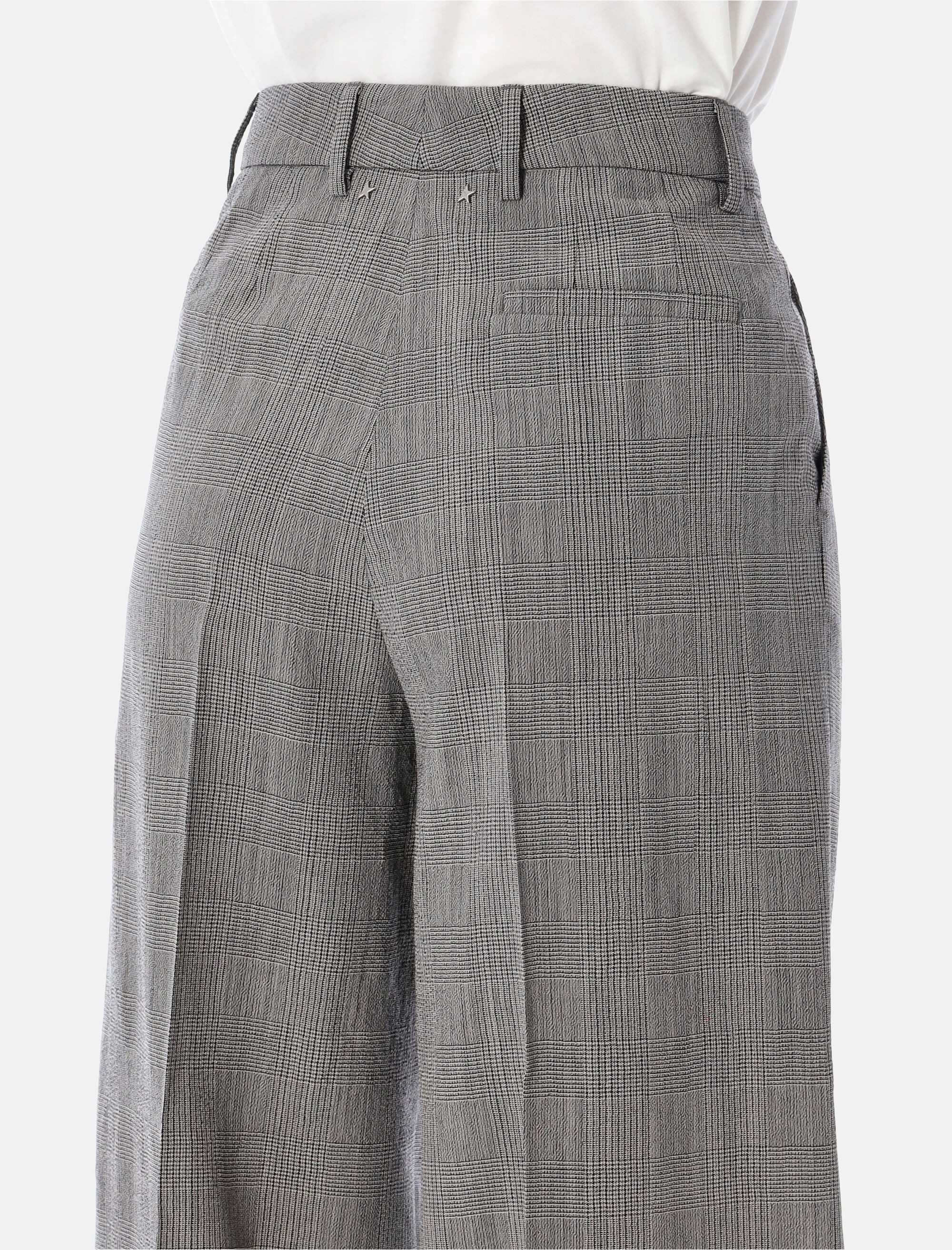 Оригінальна Grey Prince Of Wales Oversize Trousers Golden goose – детальний вид
