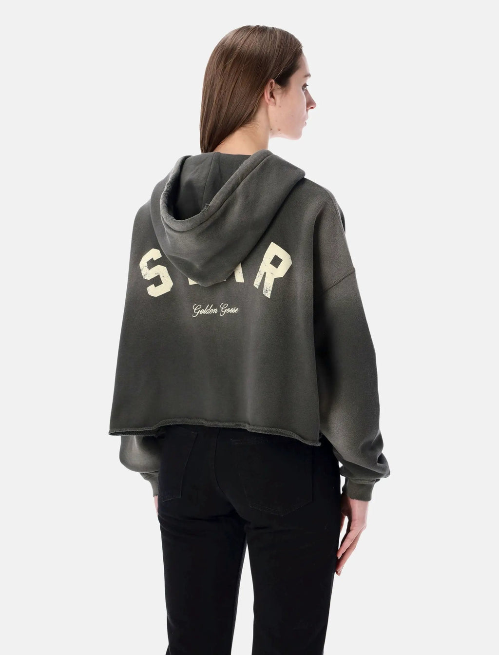 Оригінальна Star Cropped Hoodie Golden goose – вид ззаду