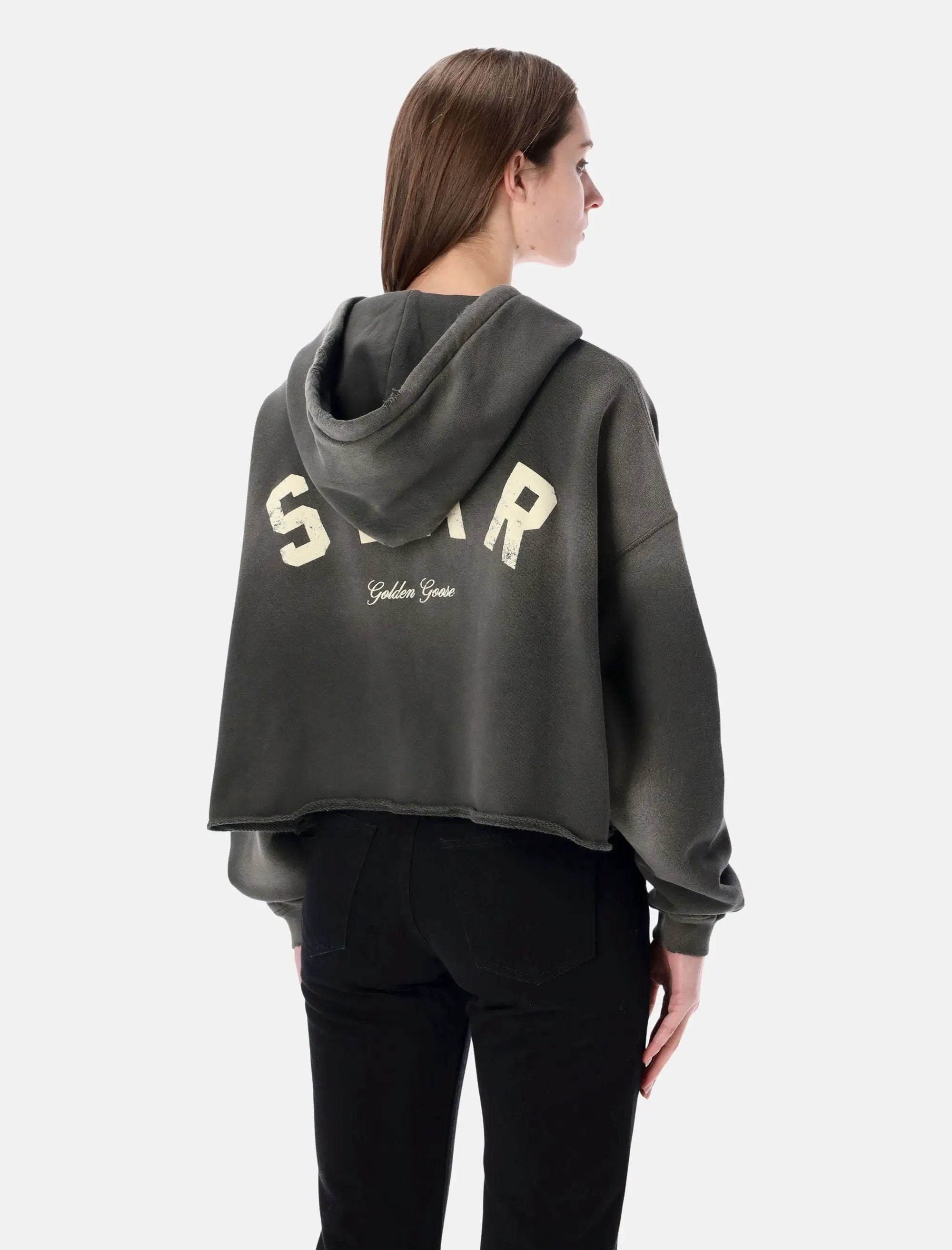 Оригінальна Star Cropped Hoodie Golden goose – вид ззаду