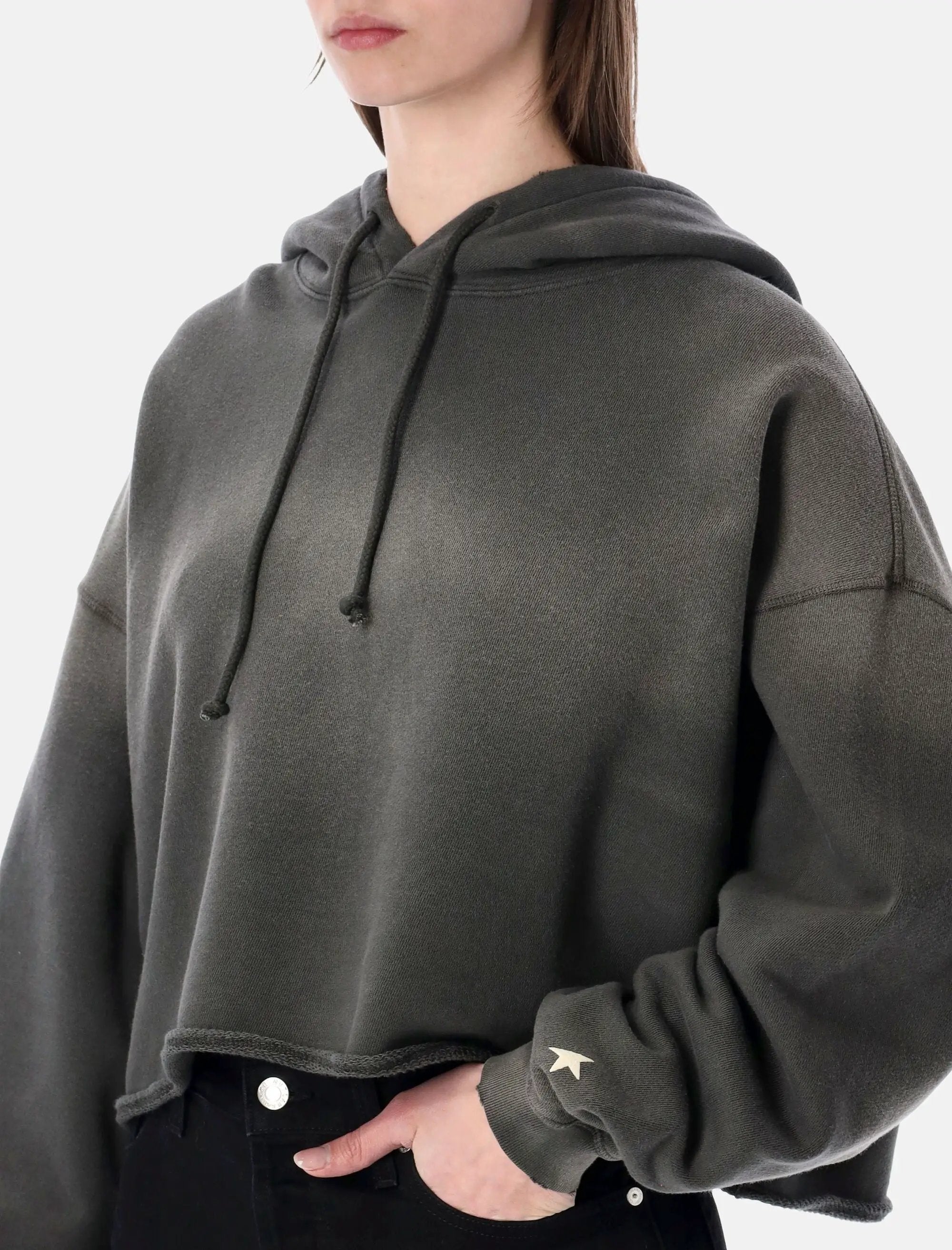 Оригінальна Star Cropped Hoodie Golden goose – детальний вид