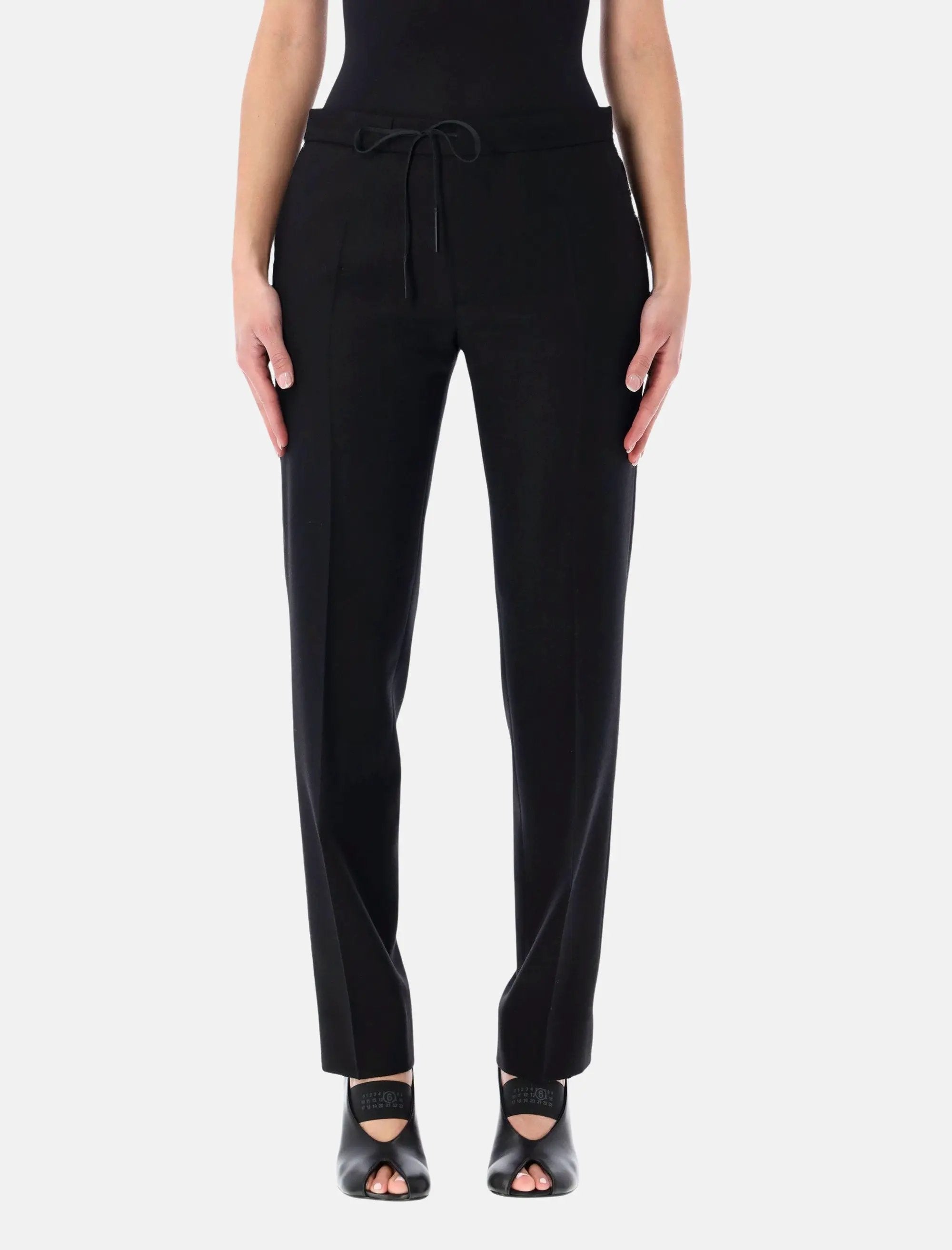 Black Formal Drawstring Trousers Maison margiela – Гарантія оригінальності – боковий вид
