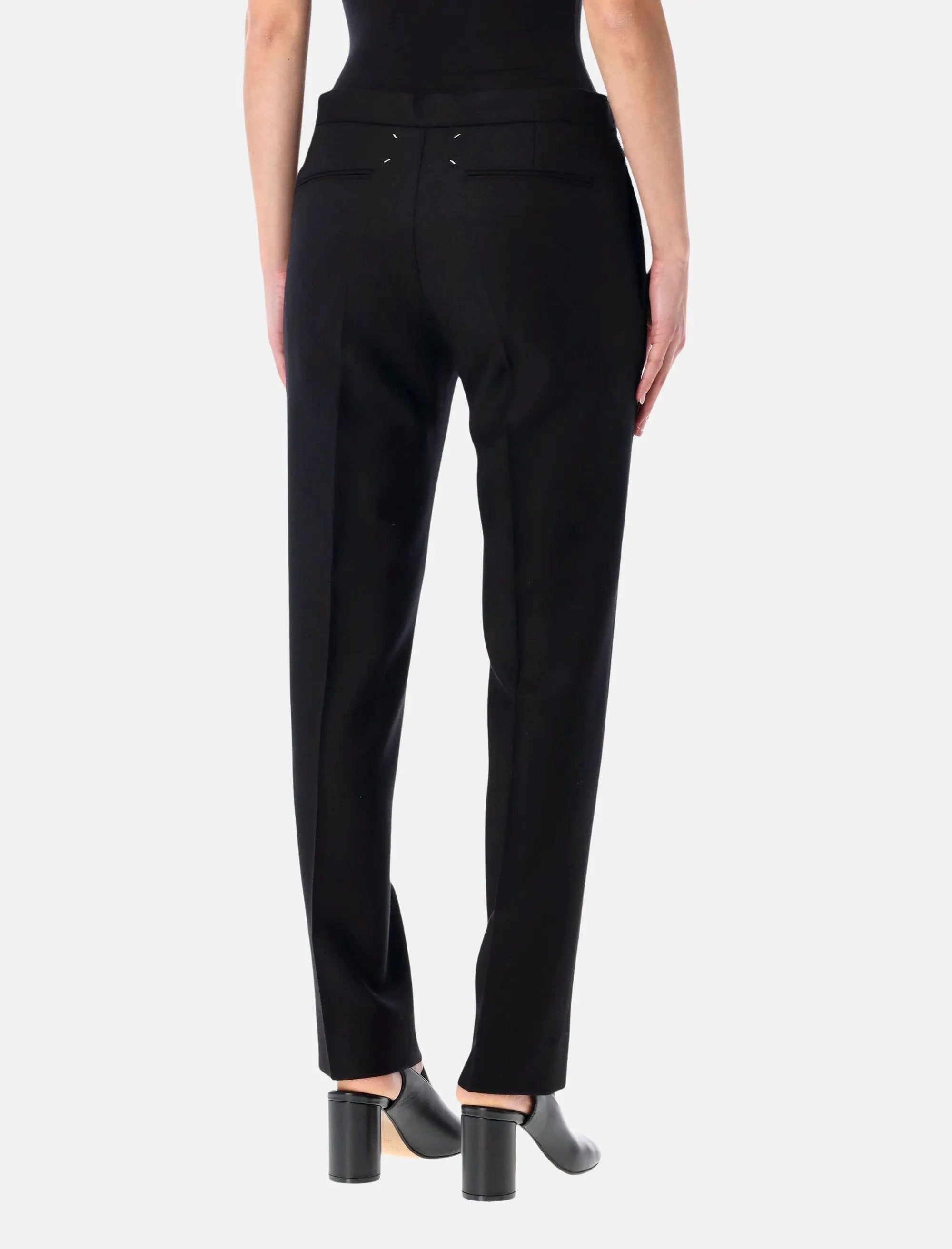 Black Formal Drawstring Trousers Maison margiela – Гарантія оригінальності – вид ззаду