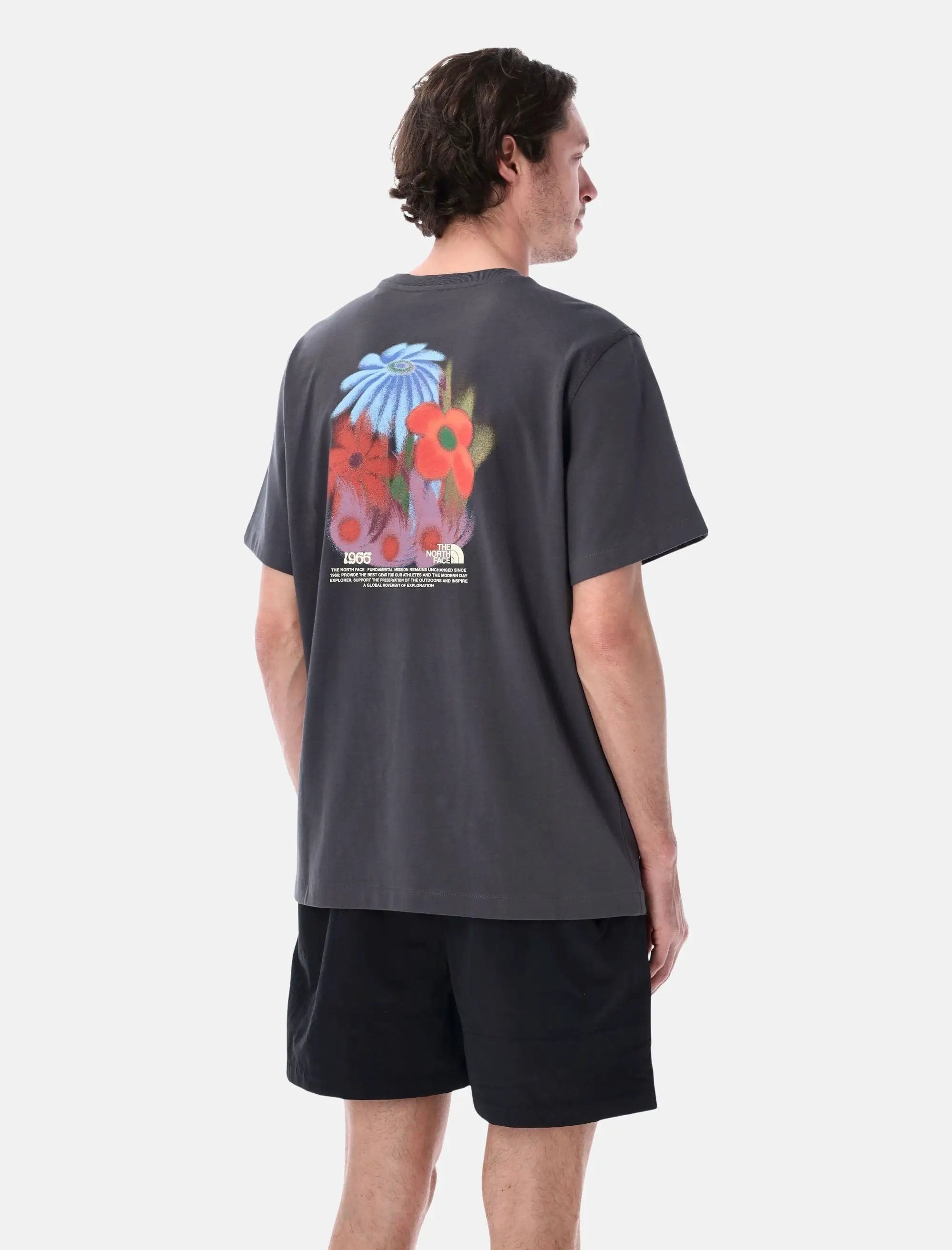 1966 Flora Graphic Print T Shirt The north face – Гарантія оригінальності – вид ззаду