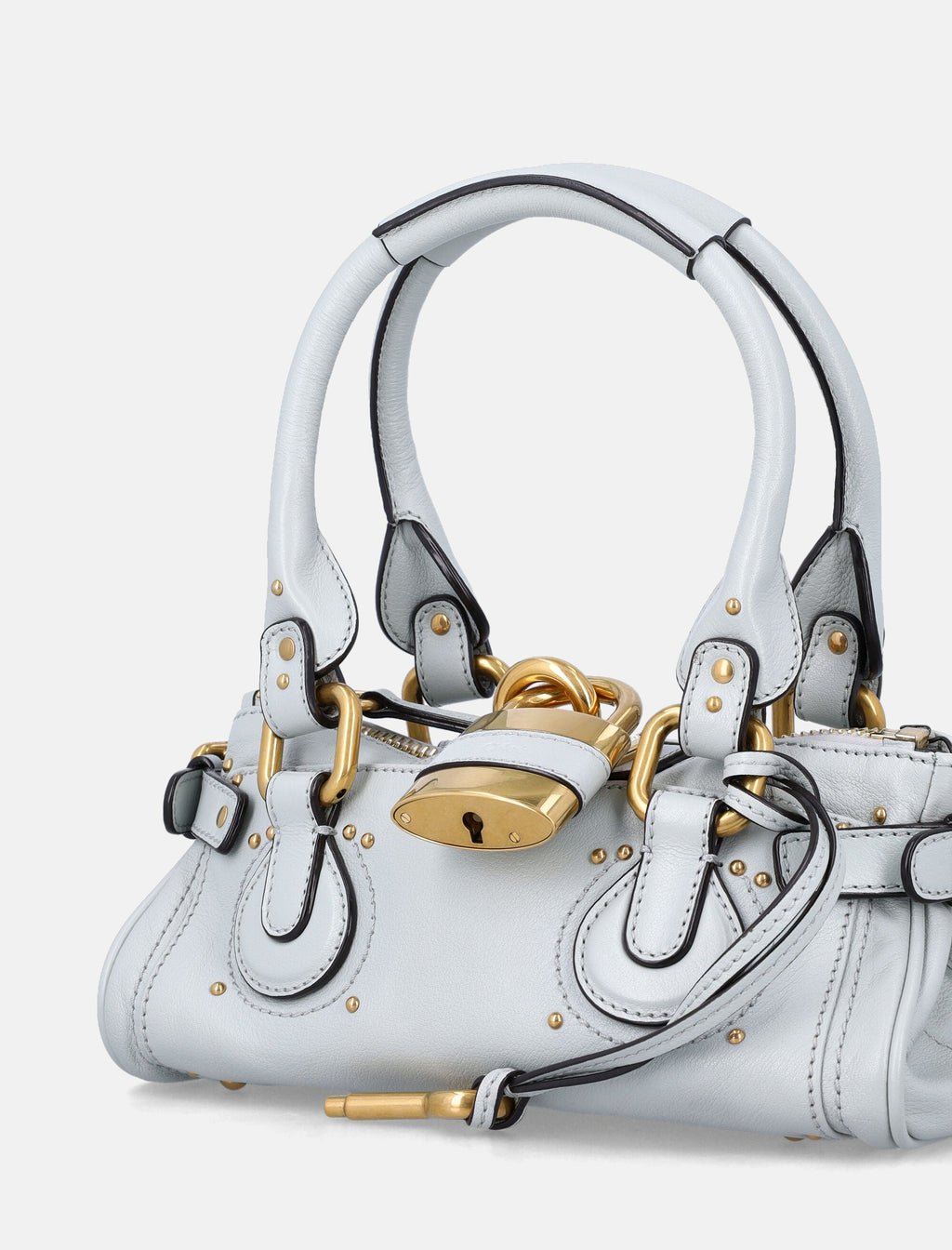 Small Paddington Grained Leather Bag Chloe – Гарантія оригінальності – боковий вид