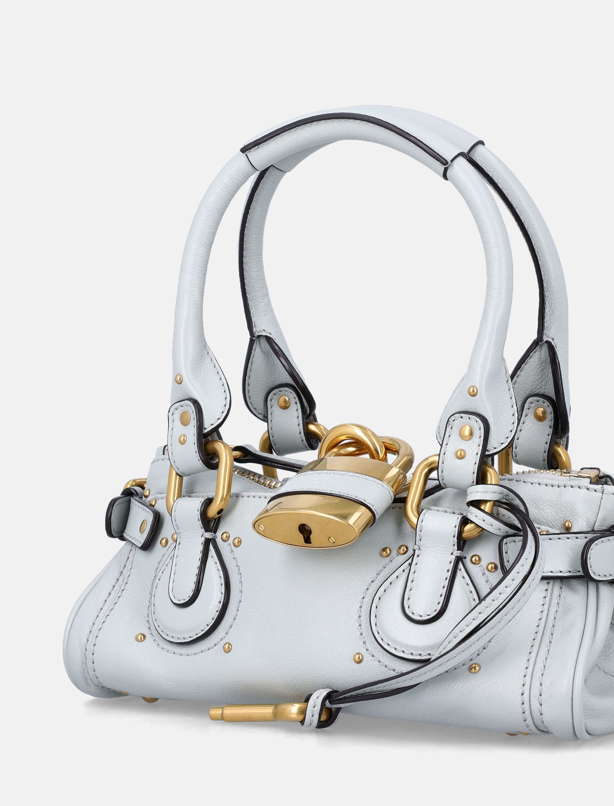 Small Paddington Grained Leather Bag Chloe – Гарантія оригінальності – боковий вид