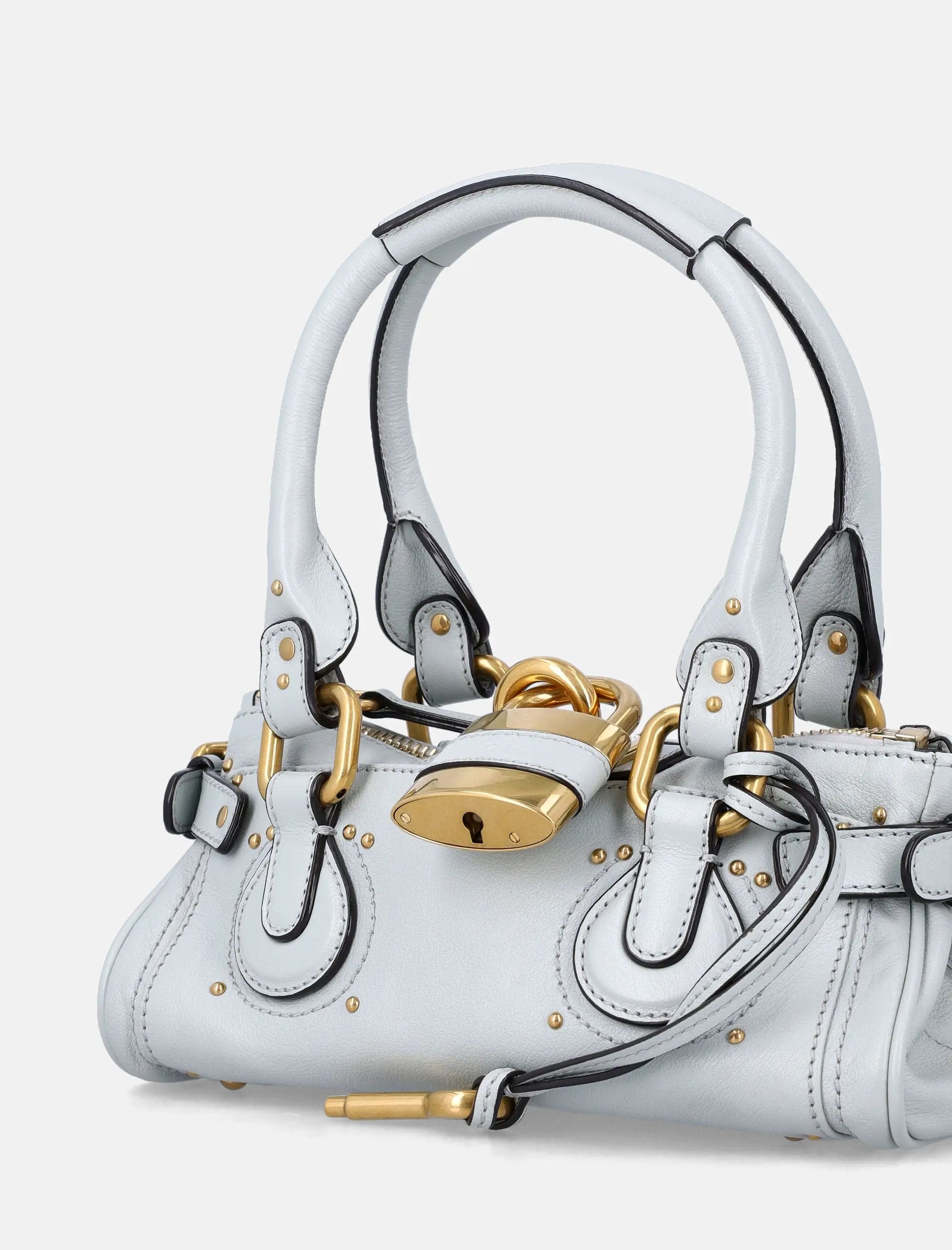 Small Paddington Grained Leather Bag Chloe – Гарантія оригінальності – вид ззаду