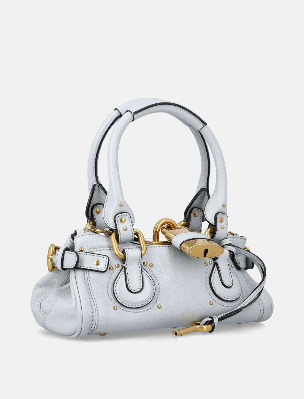 Small Paddington Grained Leather Bag Chloe – Гарантія оригінальності – детальний вид