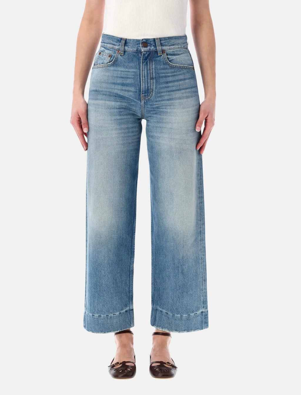 High Rise Cropped Wide Leg Jeans Chloe оригінал – Купити в Україні – боковий вид