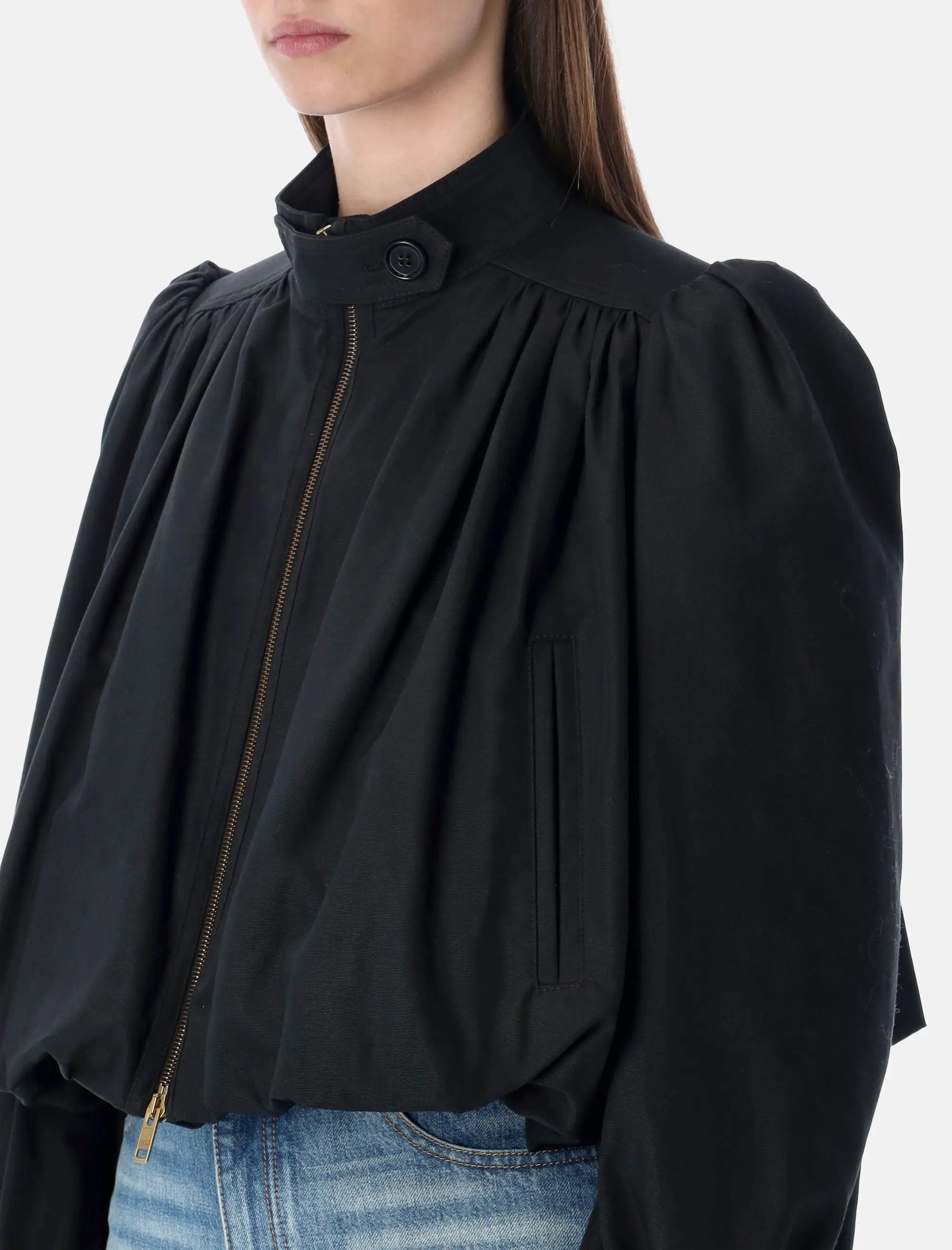 Gathered Cotton Boule Jacket Chloe – Гарантія оригінальності – детальний вид