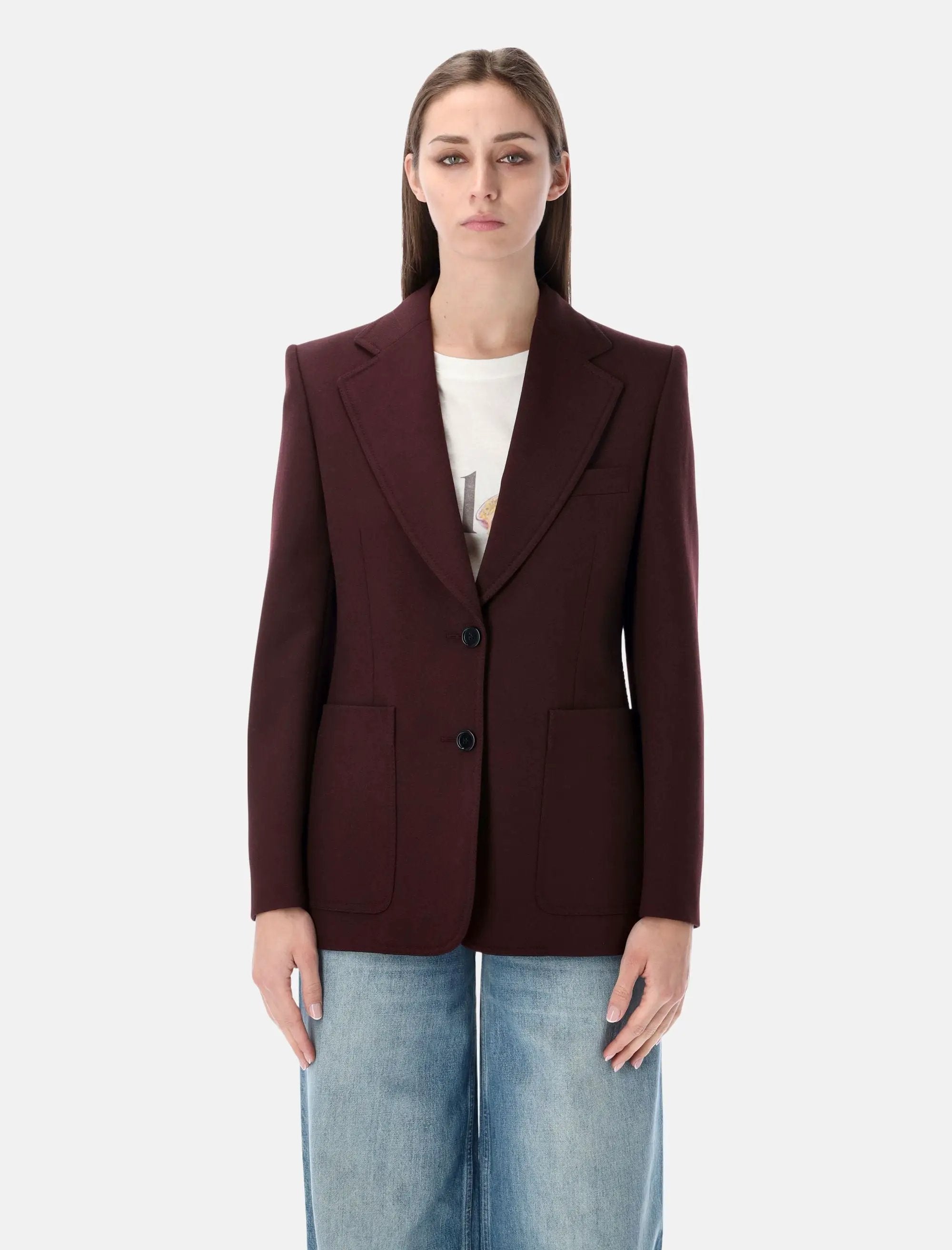 Single Breasted Wool Blazer Chloe – Гарантія оригінальності – боковий вид