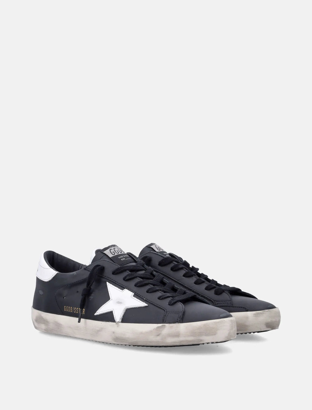 Super Star Black Leather Sneakers With White Star Golden goose оригінал – Купити в Україні – детальний вид