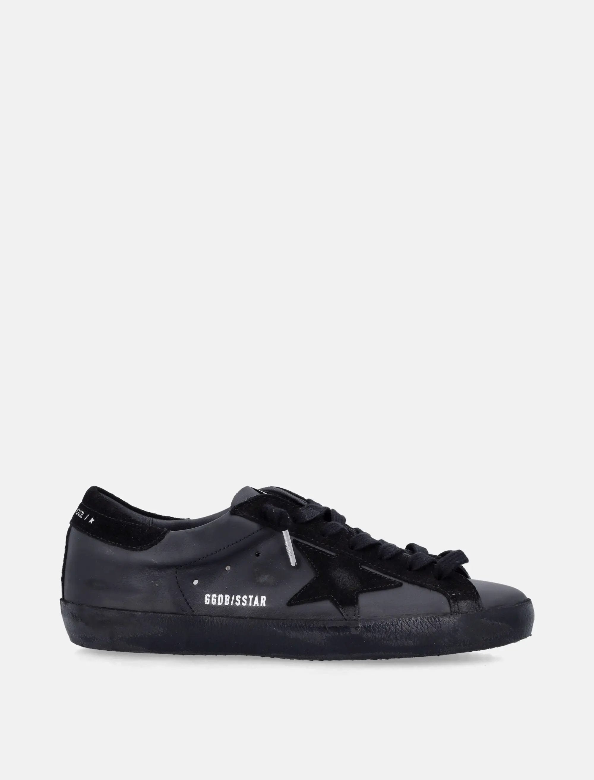 Super Star Total Black Sneaker Golden goose – Гарантія оригінальності – боковий вид