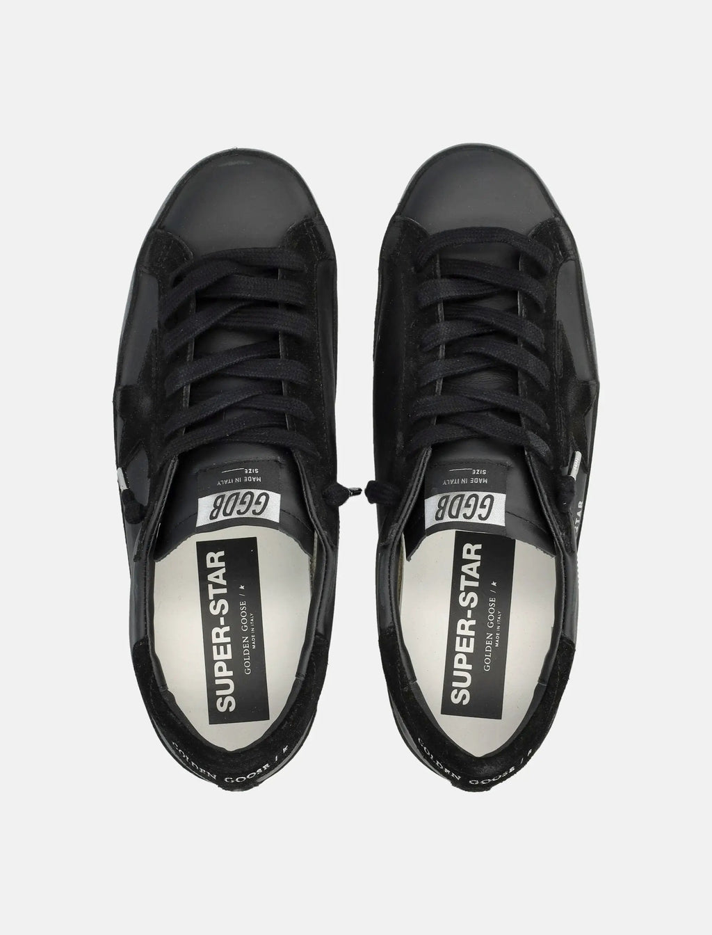 Super Star Total Black Sneaker Golden goose – Гарантія оригінальності – вид ззаду